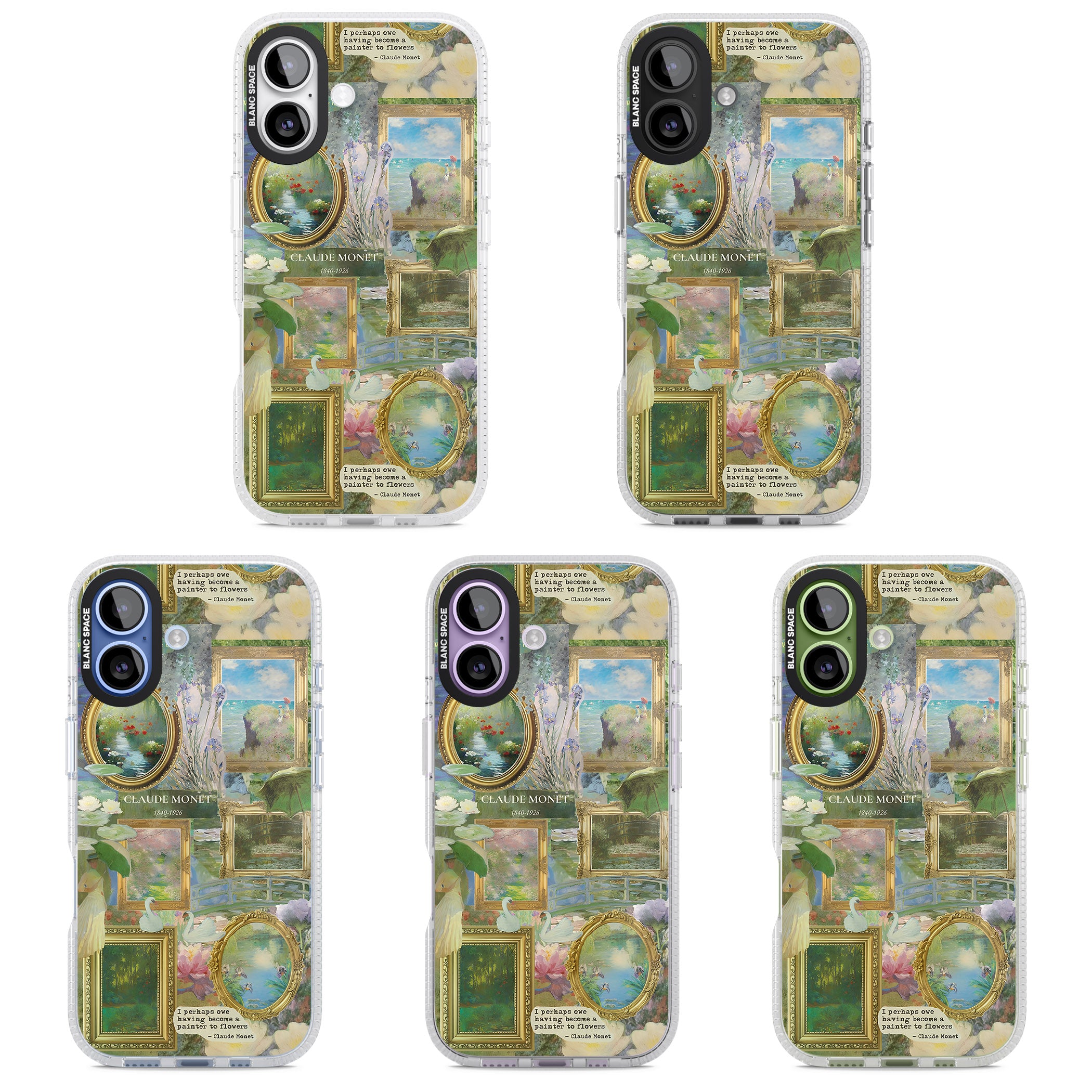 Vintage Floral Frames iPhone 17 Impact Air Clear Phone Case APT Impact Protection