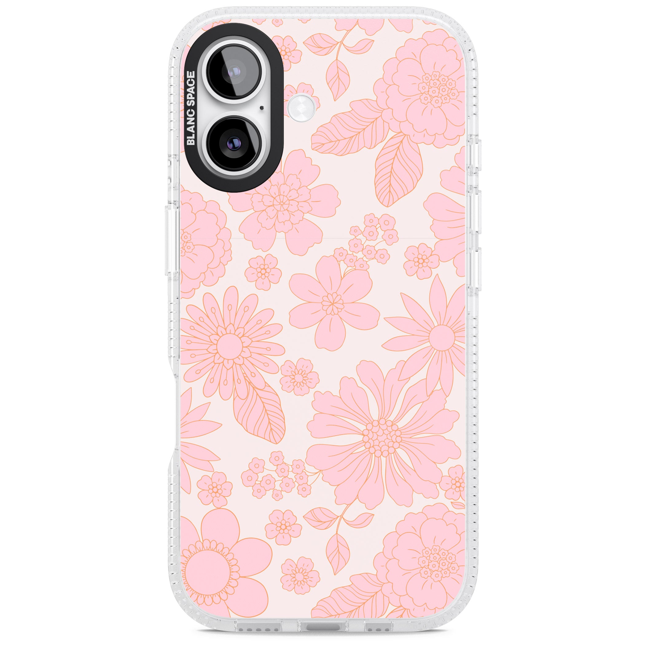Gentle Pink Flowers iPhone 17 Impact Air Clear Phone Case