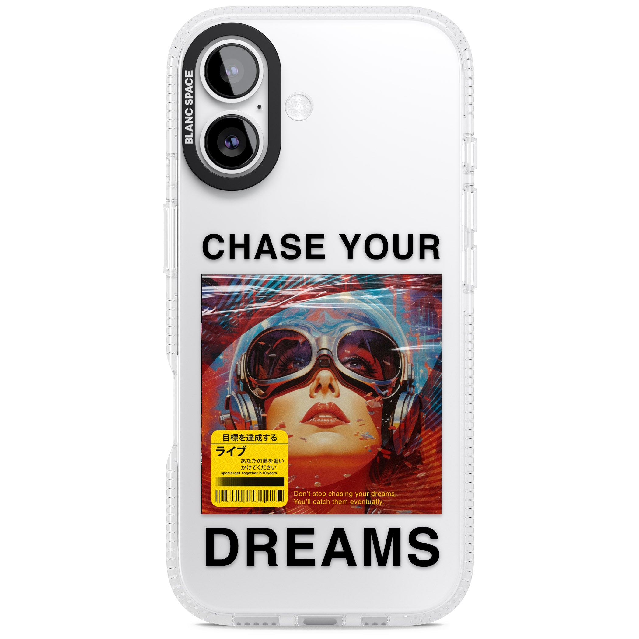 Chase Your Dreams iPhone 17 Impact Air Clear Phone Case