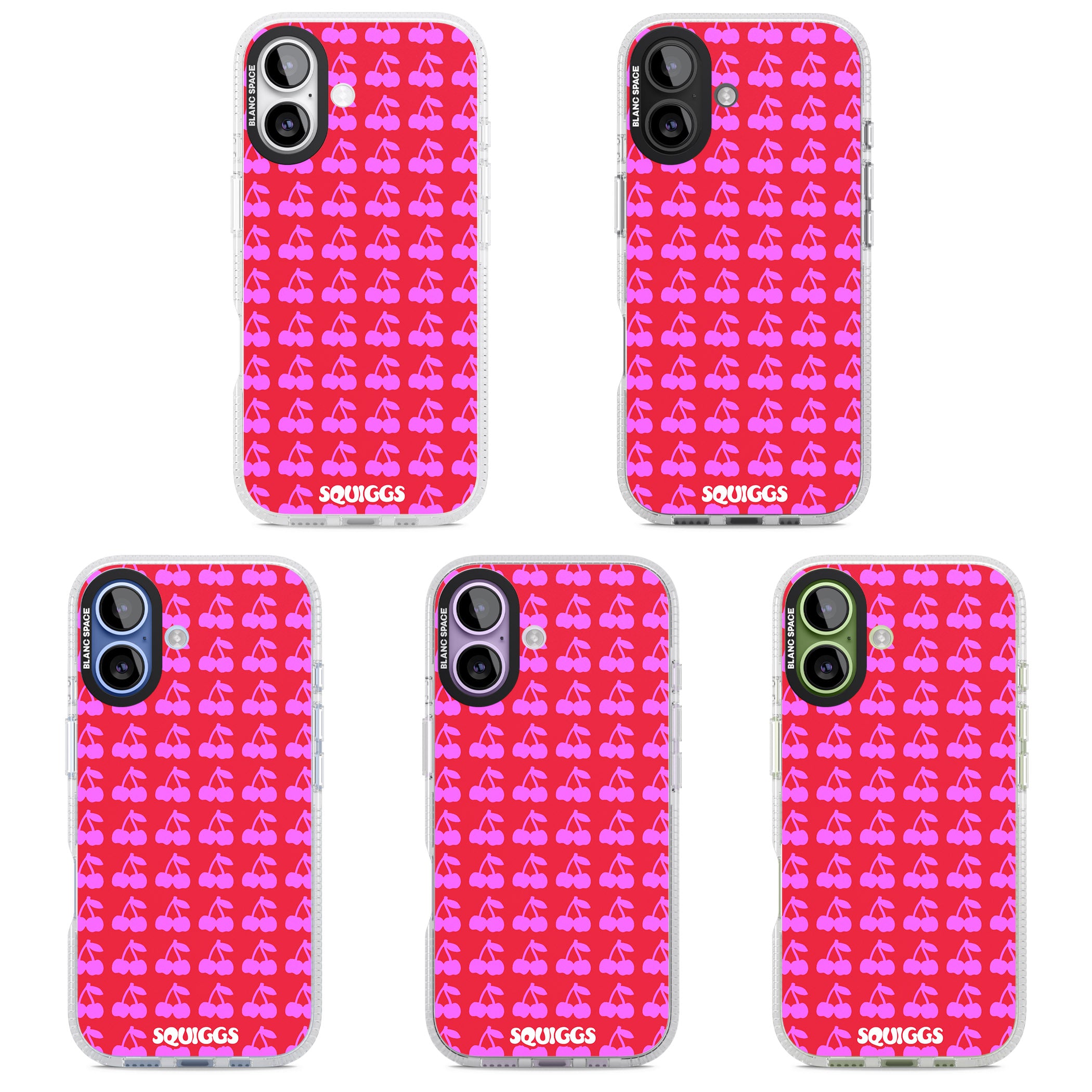 Red Cherries iPhone 17 Impact Air Clear Phone Case APT Impact Protection