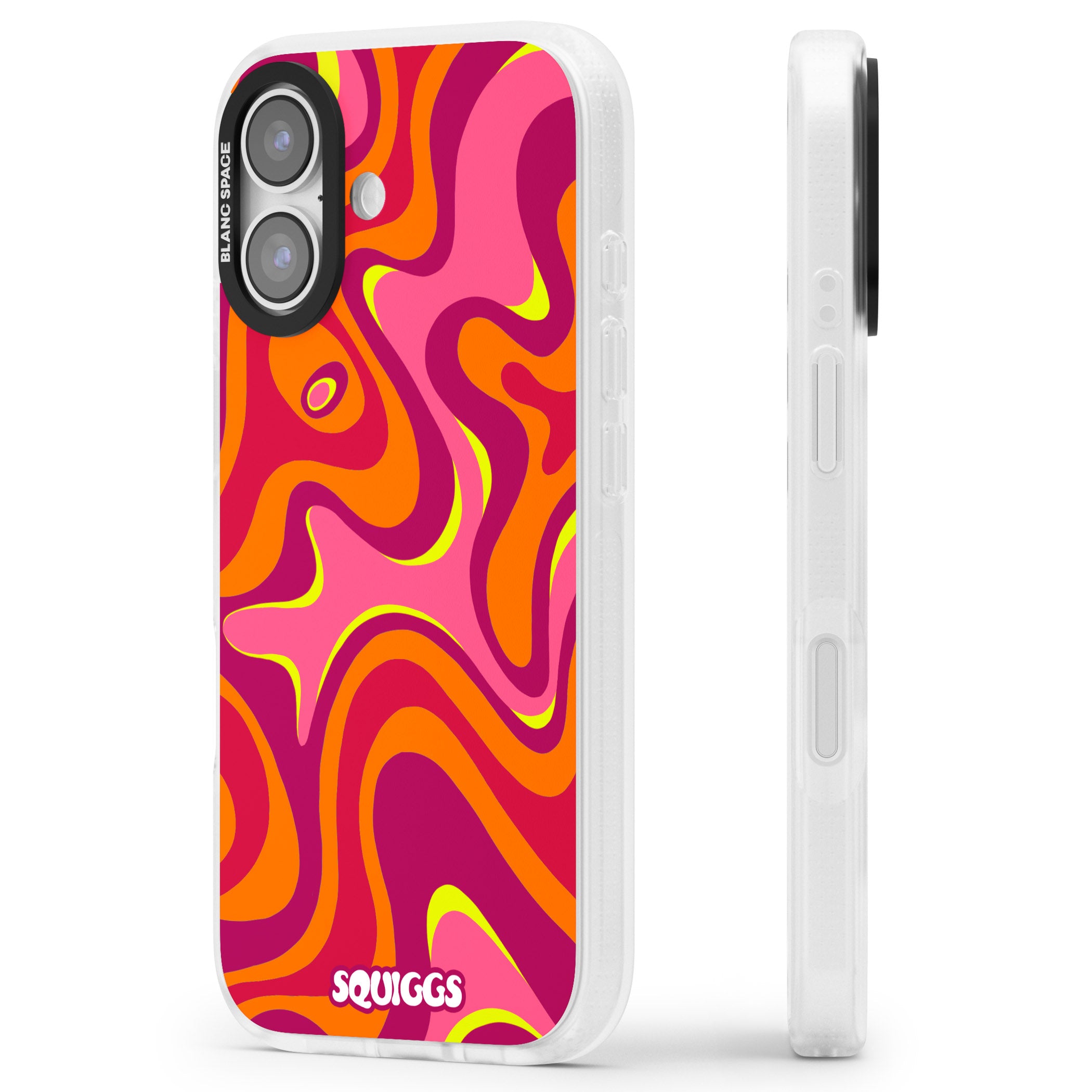 Hot Lava iPhone 17 Impact Air Clear Phone Case Side Profile