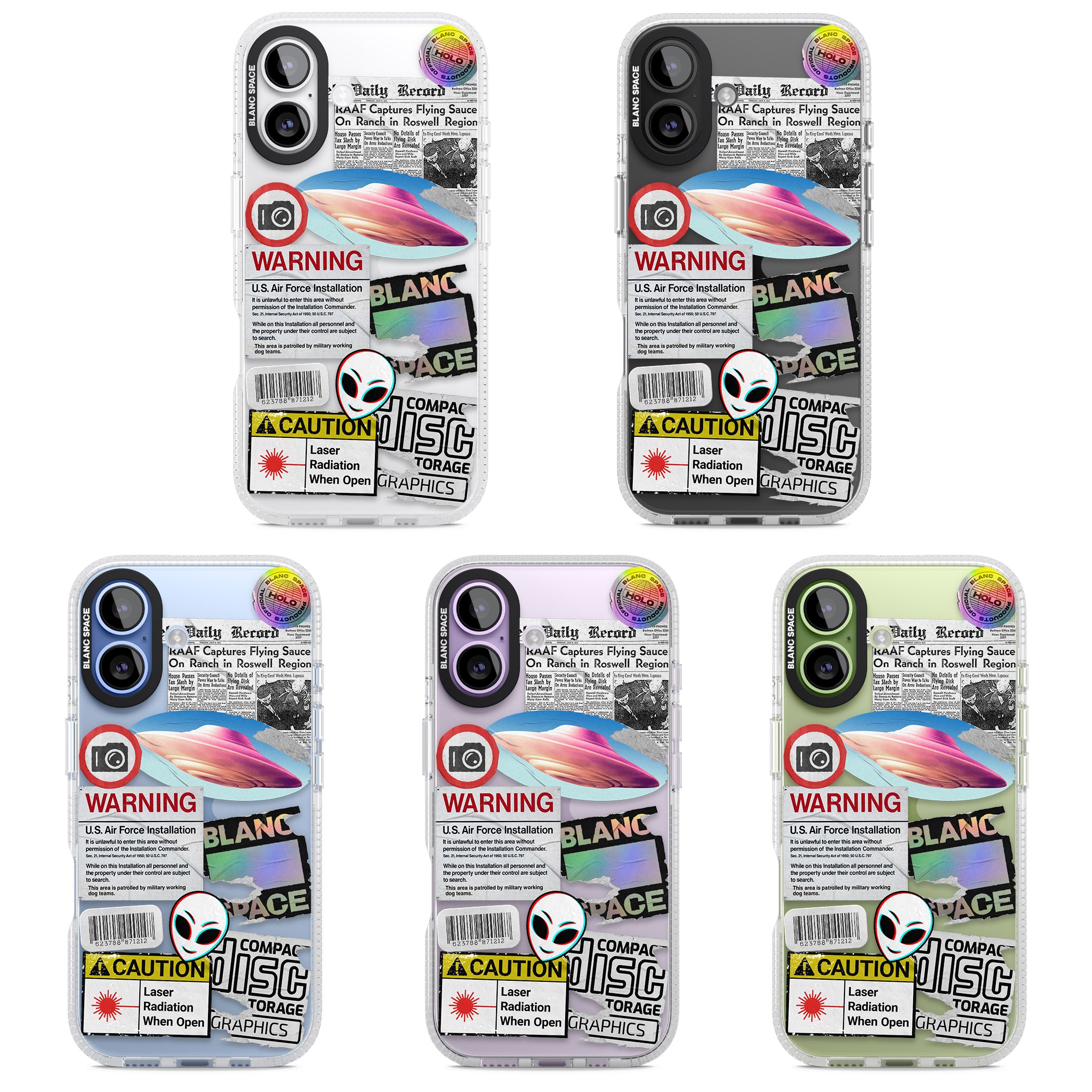 Cosmic Encounters iPhone 17 Impact Air Clear Phone Case APT Impact Protection