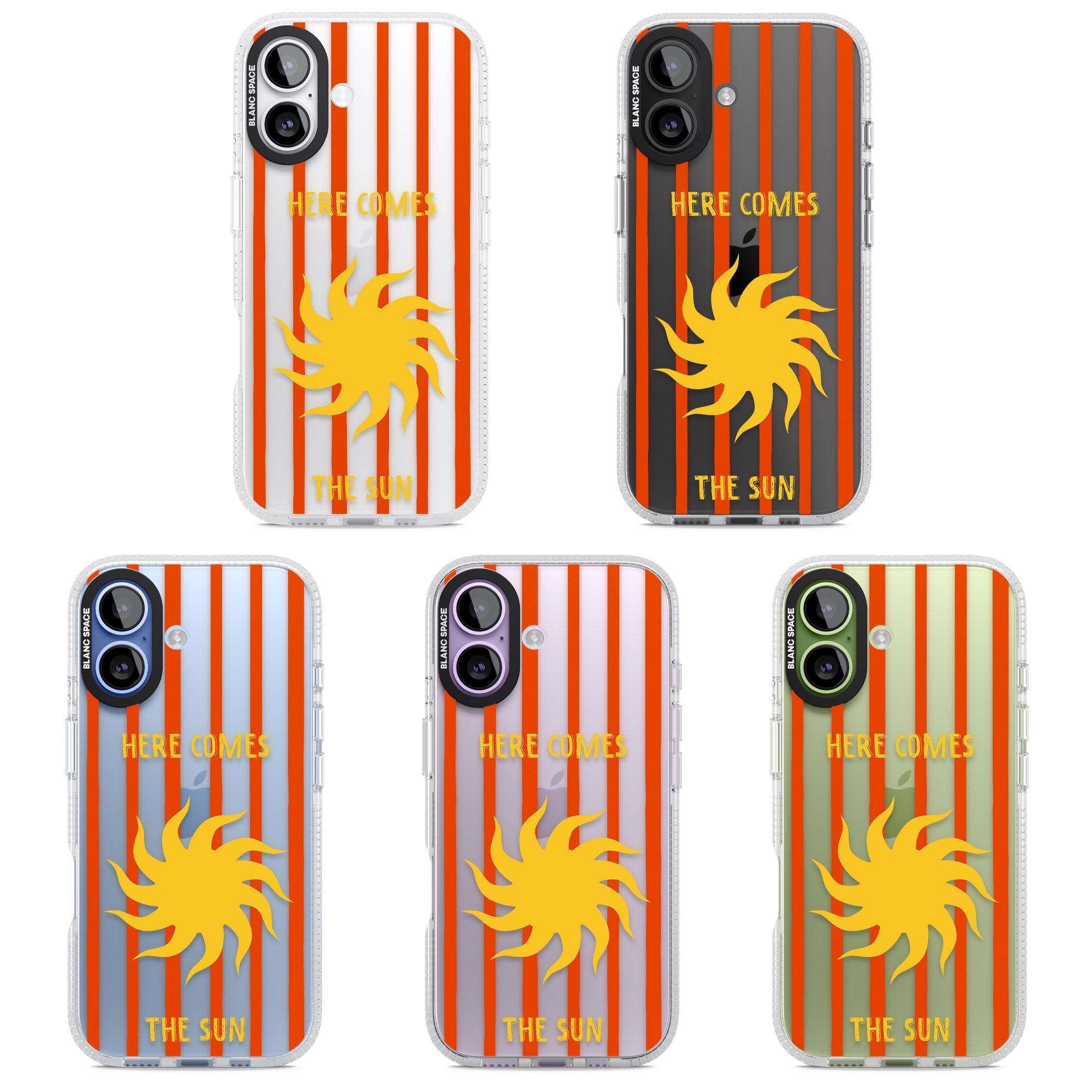 Here Comes The Sun iPhone 17 Impact Air Clear Phone Case APT Impact Protection