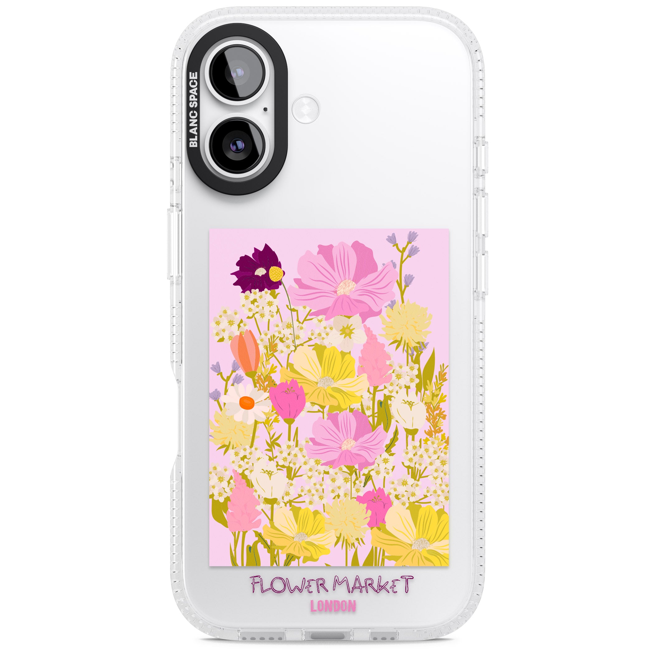 Flower Market iPhone 17 Impact Air Clear Phone Case