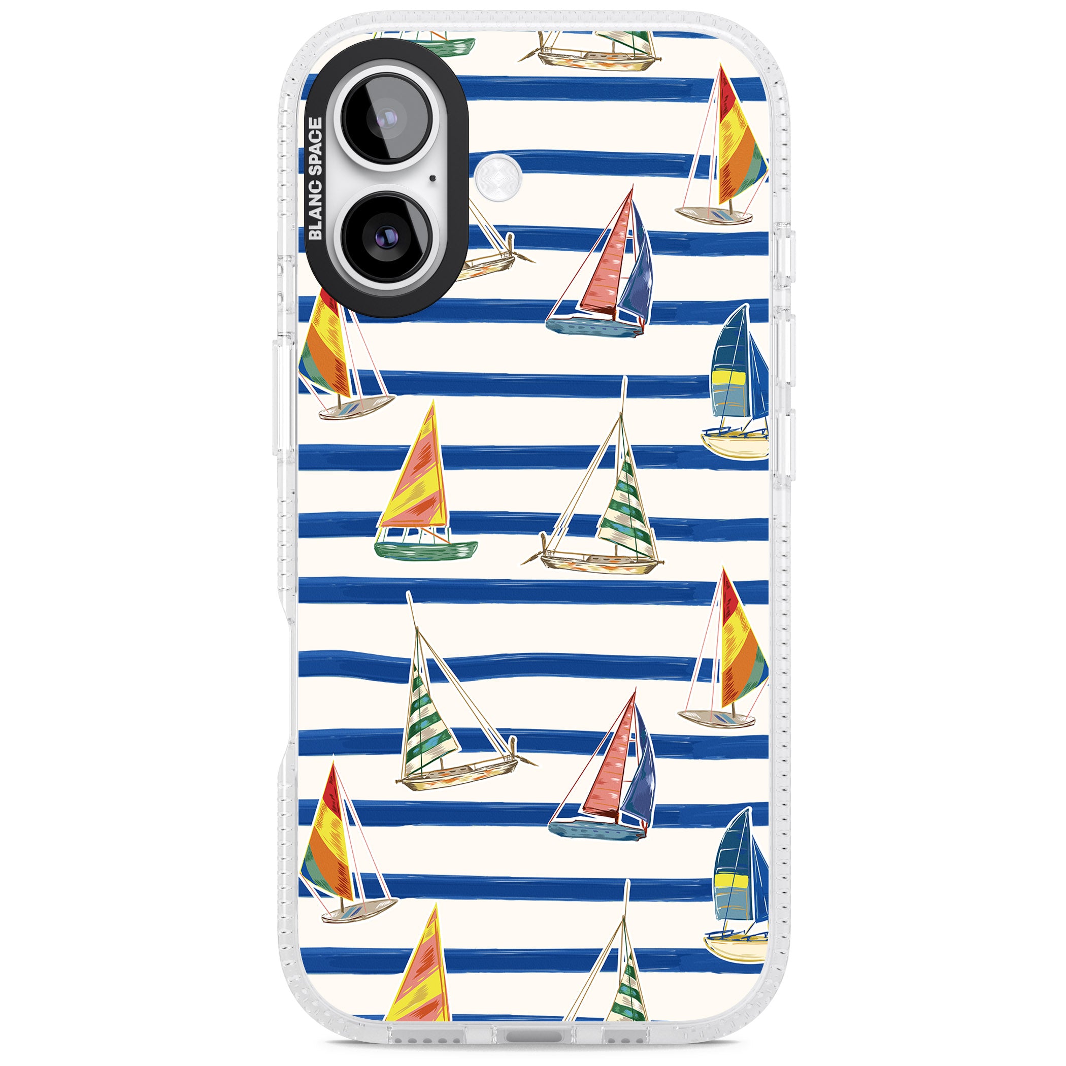 Coastal Sailboats iPhone 17 Impact Air Clear Phone Case