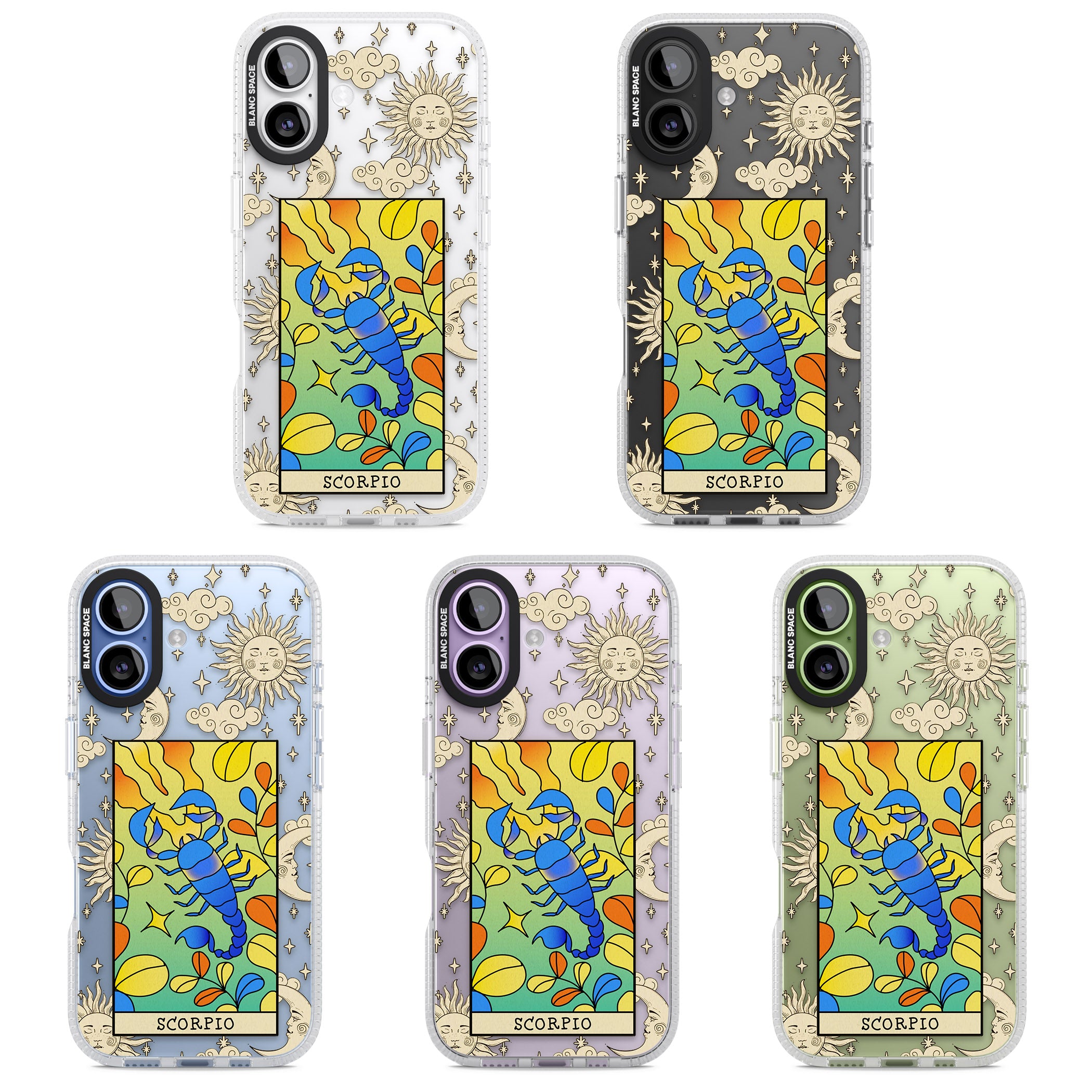 Celestial Zodiac Scorpio iPhone 17 Impact Air Clear Phone Case APT Impact Protection