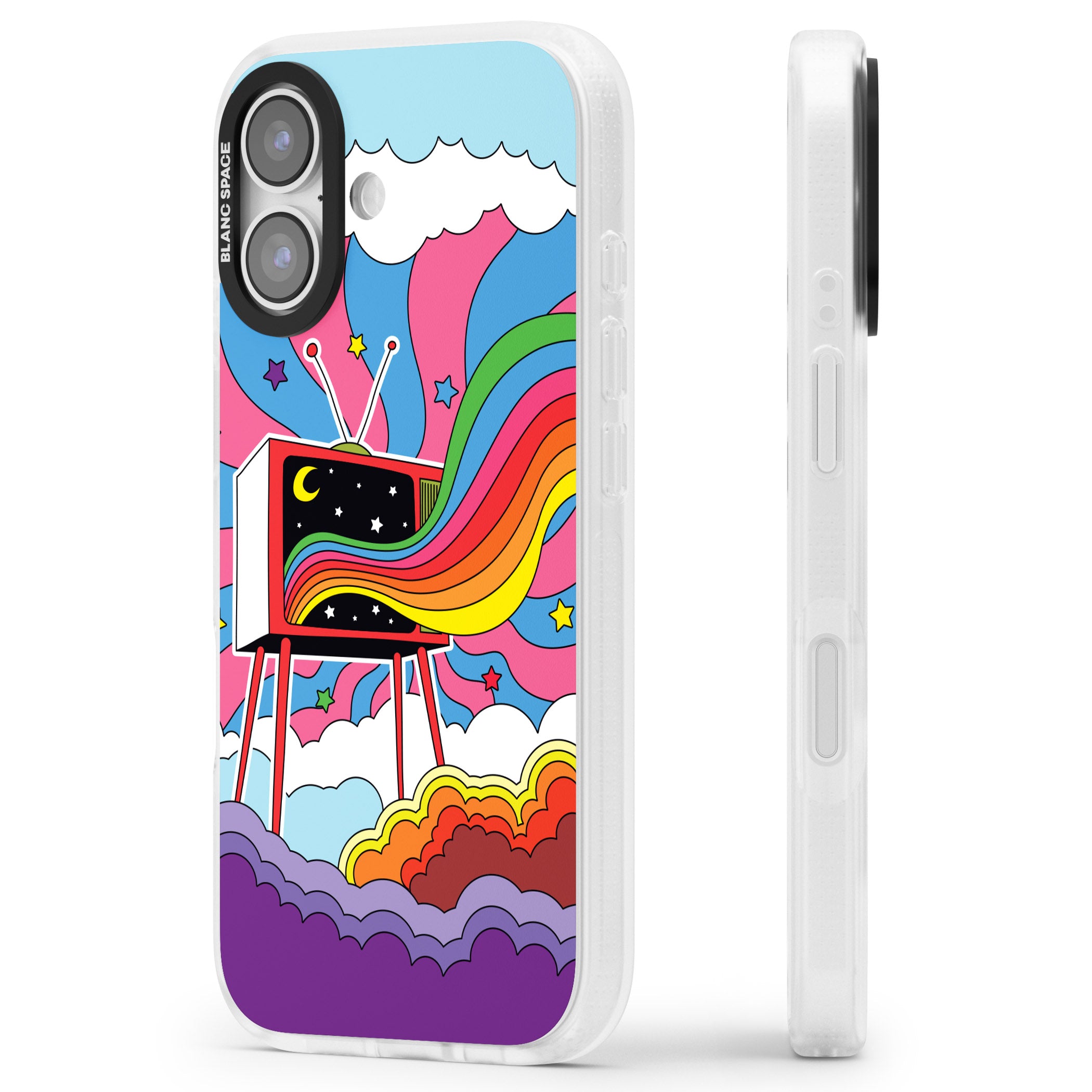 Tv Captivation iPhone 17 Impact Air Clear Phone Case Side Profile