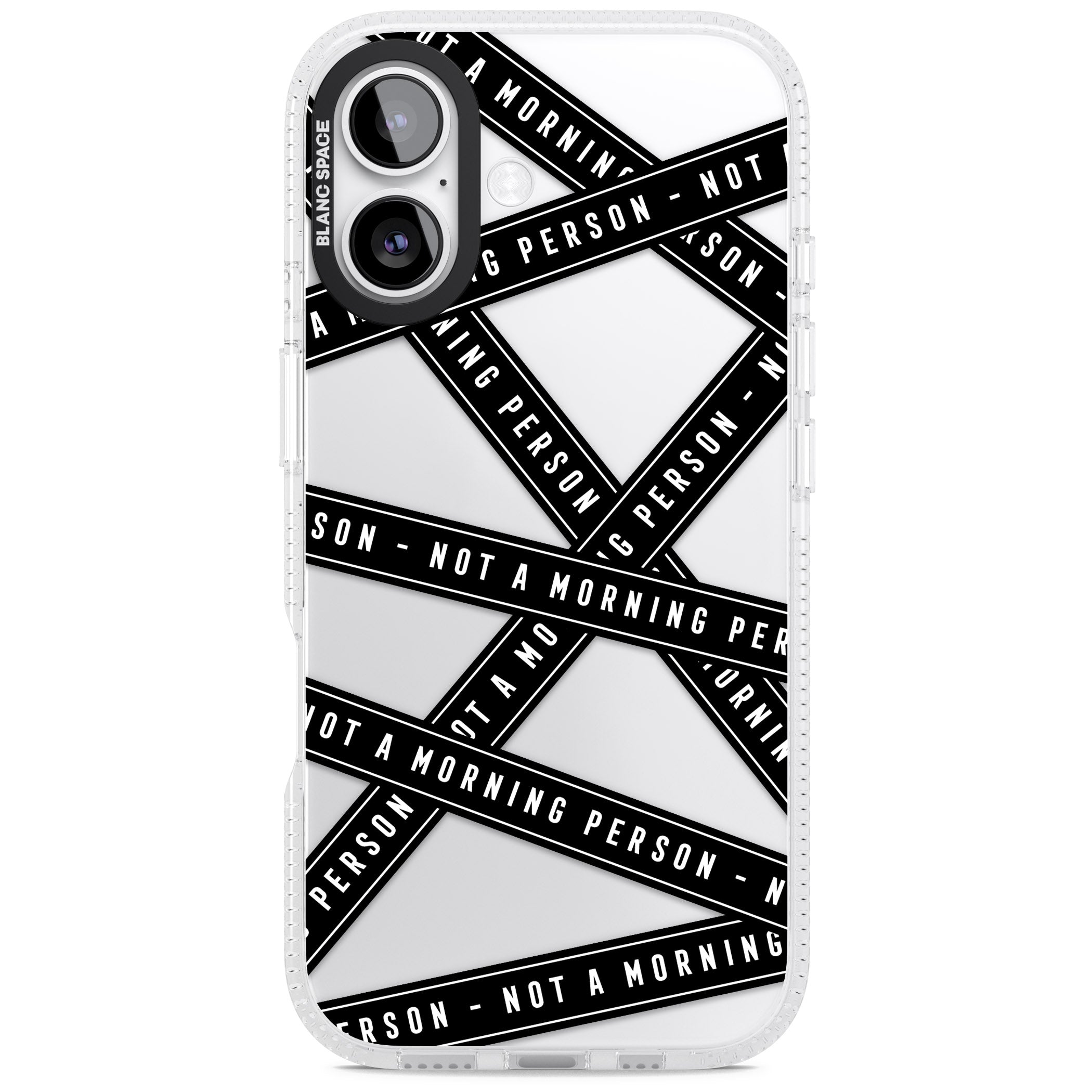 Not A Morning Person iPhone 17 Impact Air Clear Phone Case