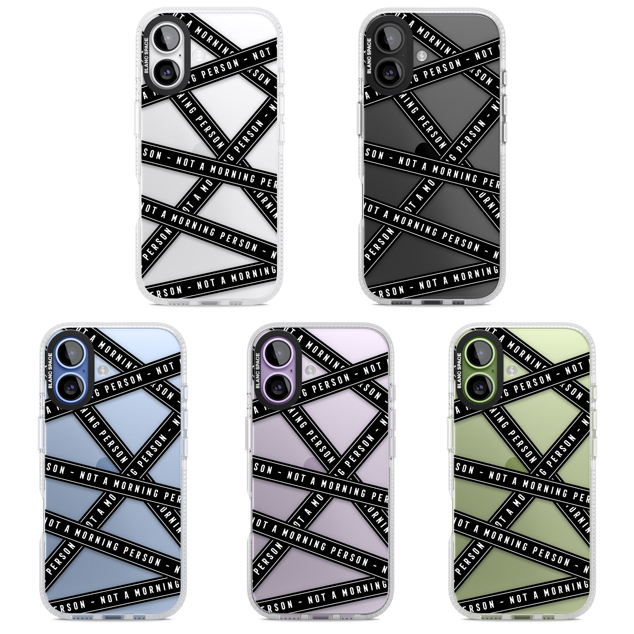 Not A Morning Person iPhone 17 Impact Air Clear Phone Case APT Impact Protection