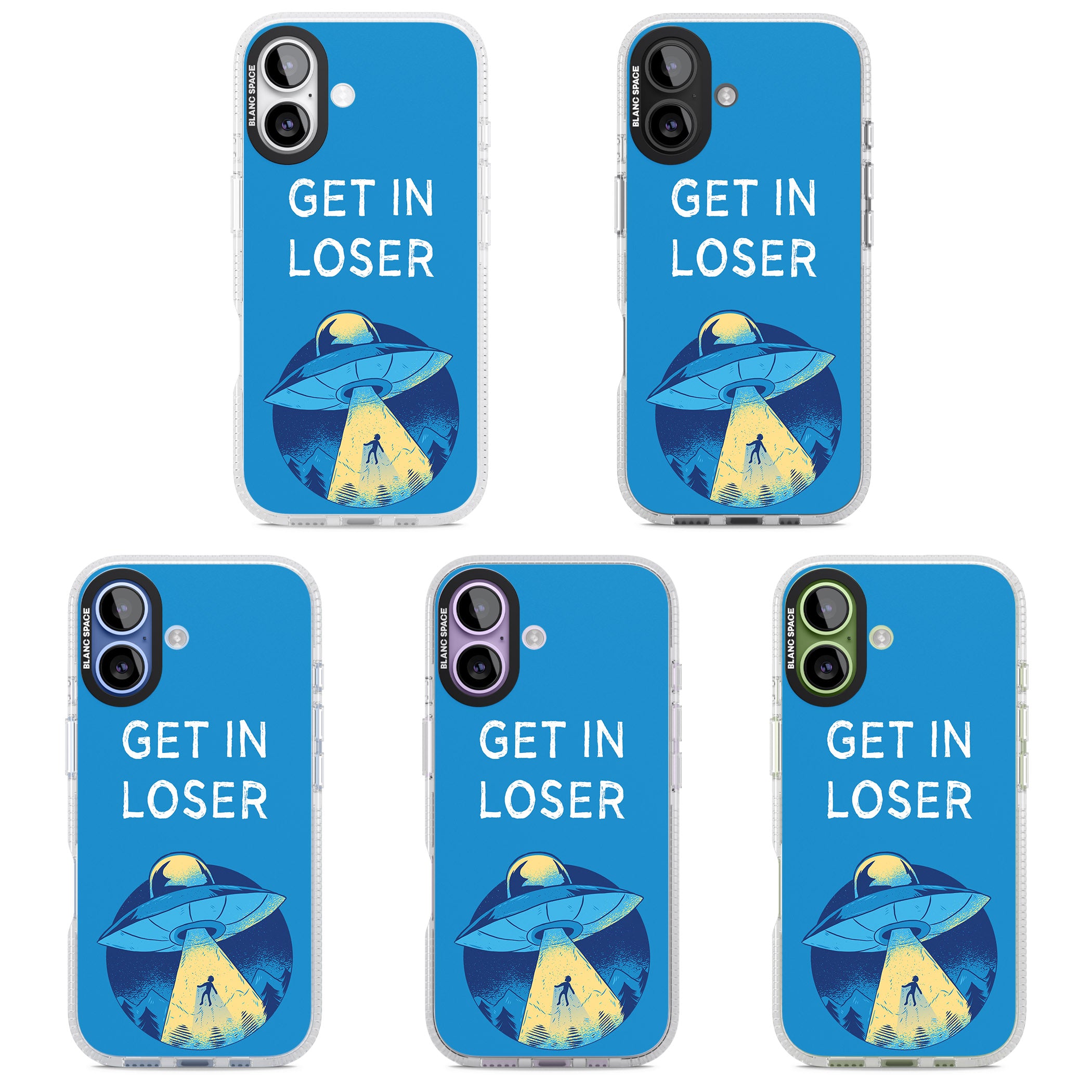 Get In Loser Ufo iPhone 17 Impact Air Clear Phone Case APT Impact Protection