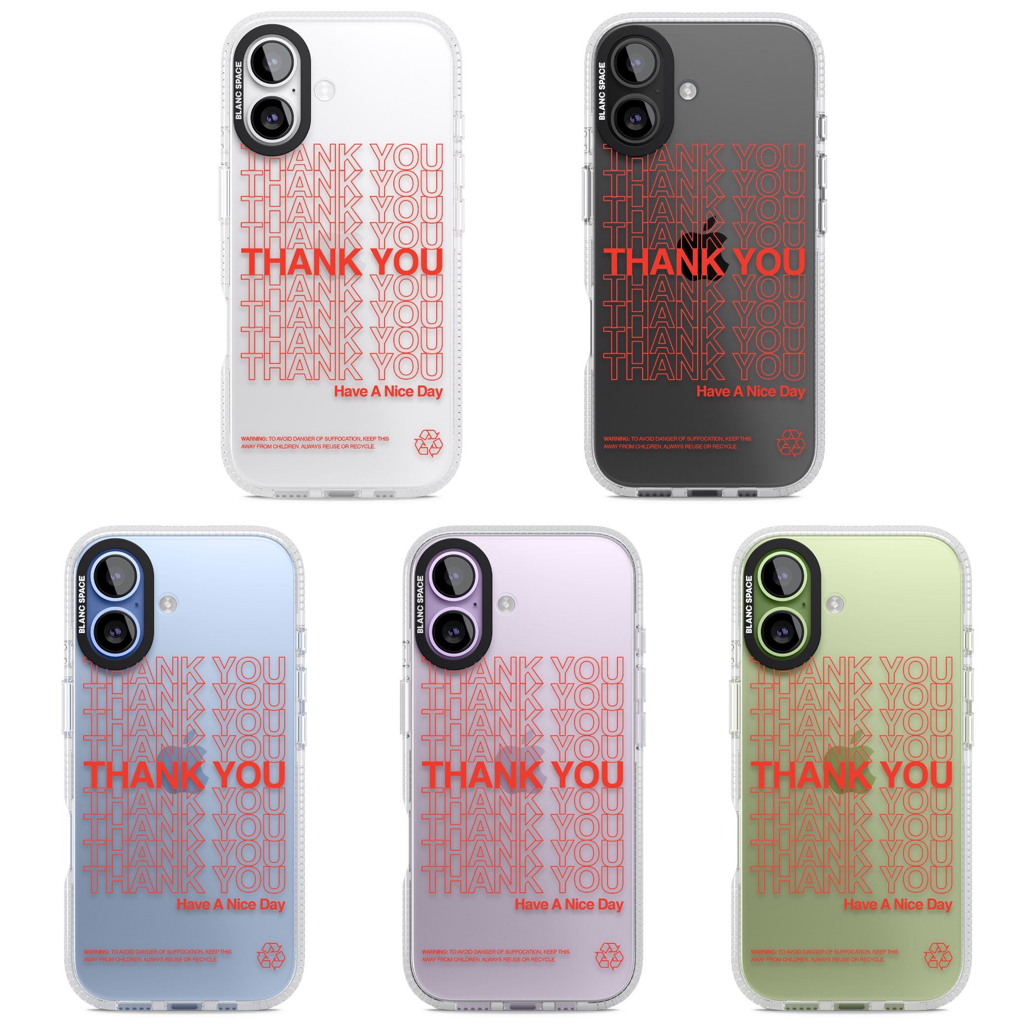 Thank You Have A Nice Day iPhone 17 Impact Air Clear Phone Case APT Impact Protection