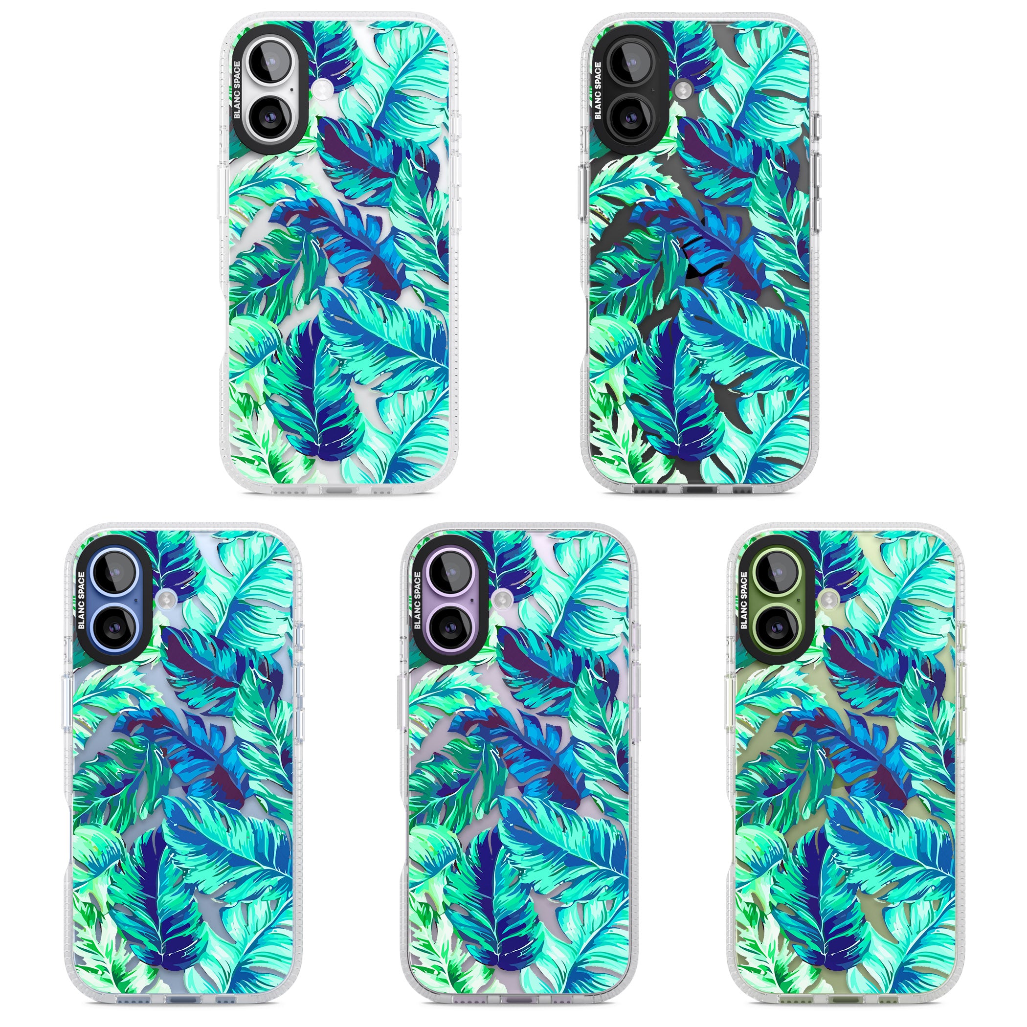 Tropical Palms iPhone 17 Impact Air Clear Phone Case APT Impact Protection