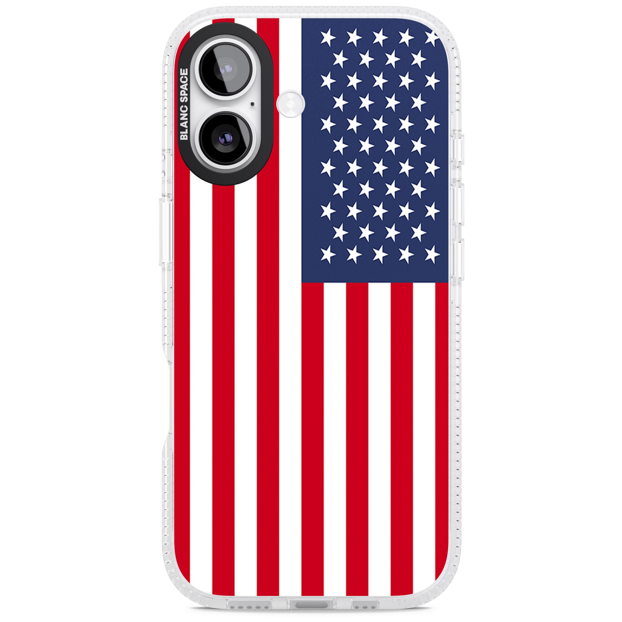 American Flag iPhone 17 Impact Air Clear Phone Case