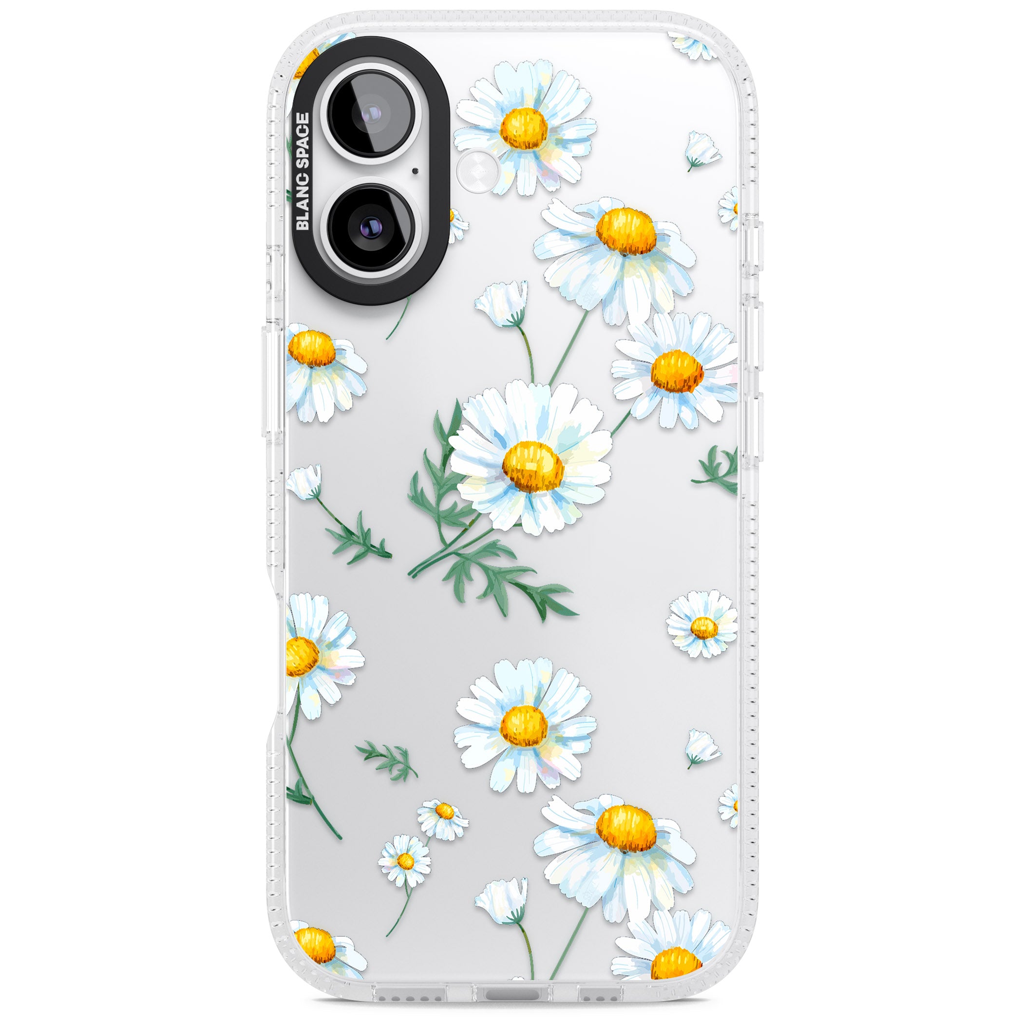 Vintage Painted Daisies iPhone 17 Impact Air Clear Phone Case