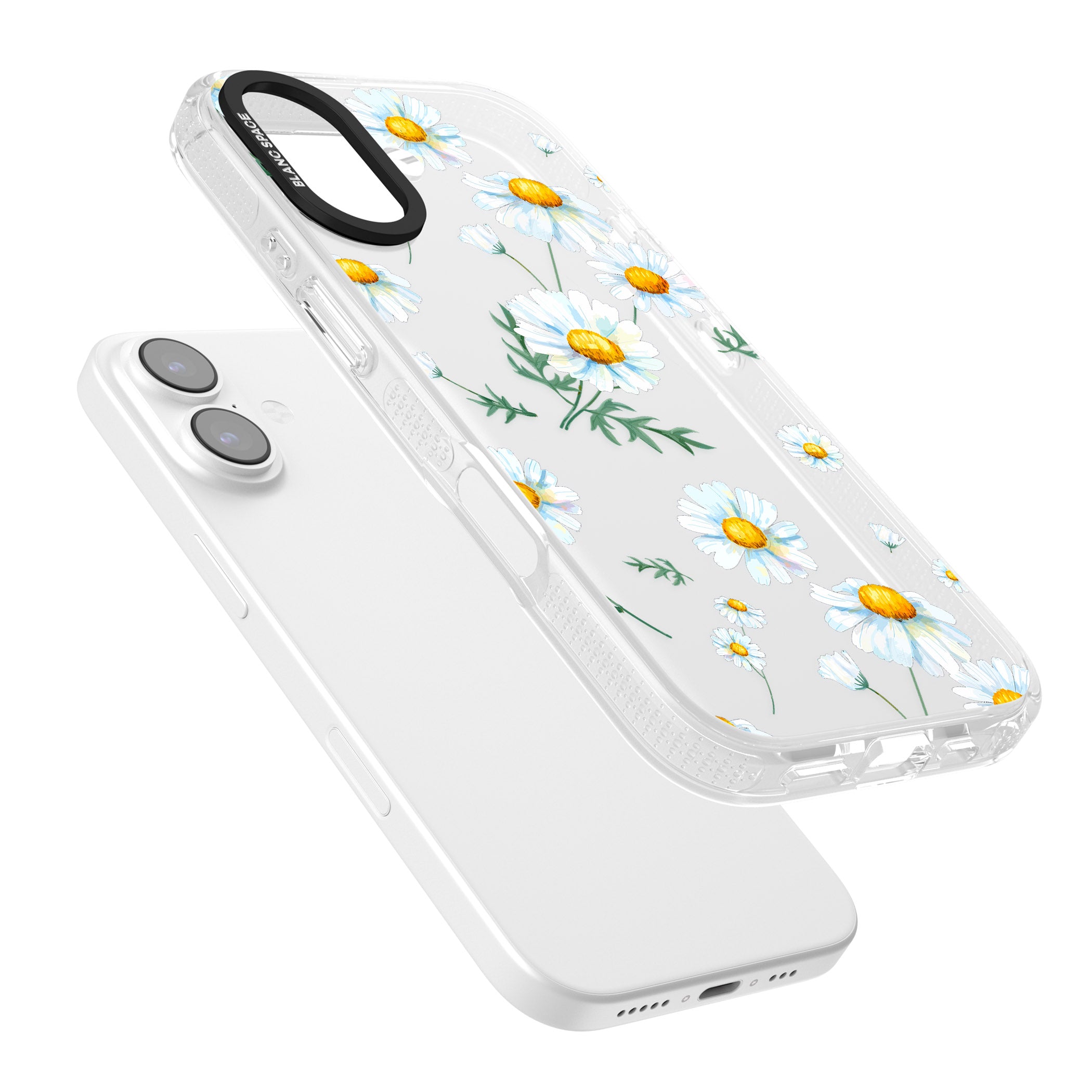 Vintage Painted Daisies iPhone 17 Impact Air Clear Phone Case Colours