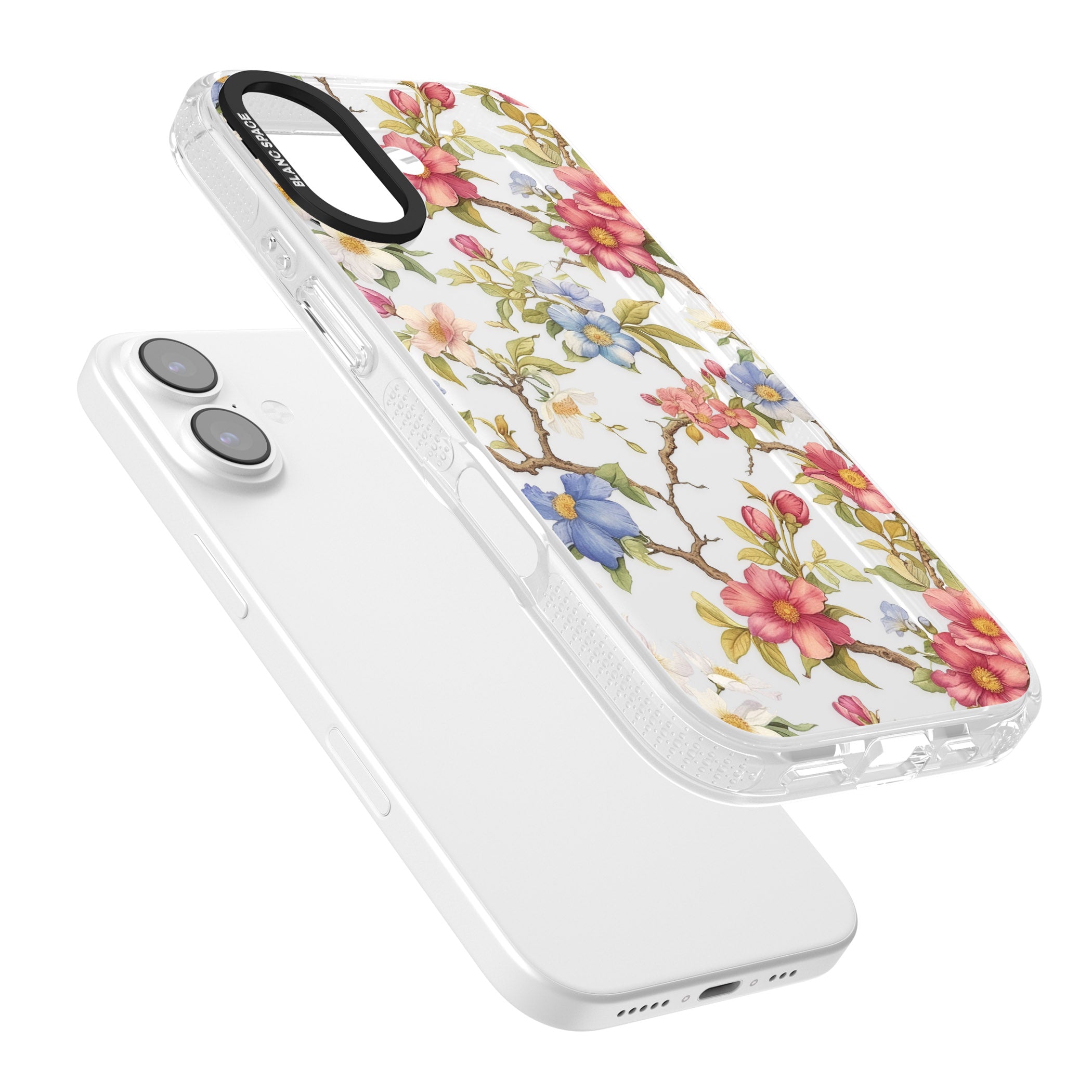 Vintage Vines & Flowers iPhone 17 Impact Air Clear Phone Case Colours