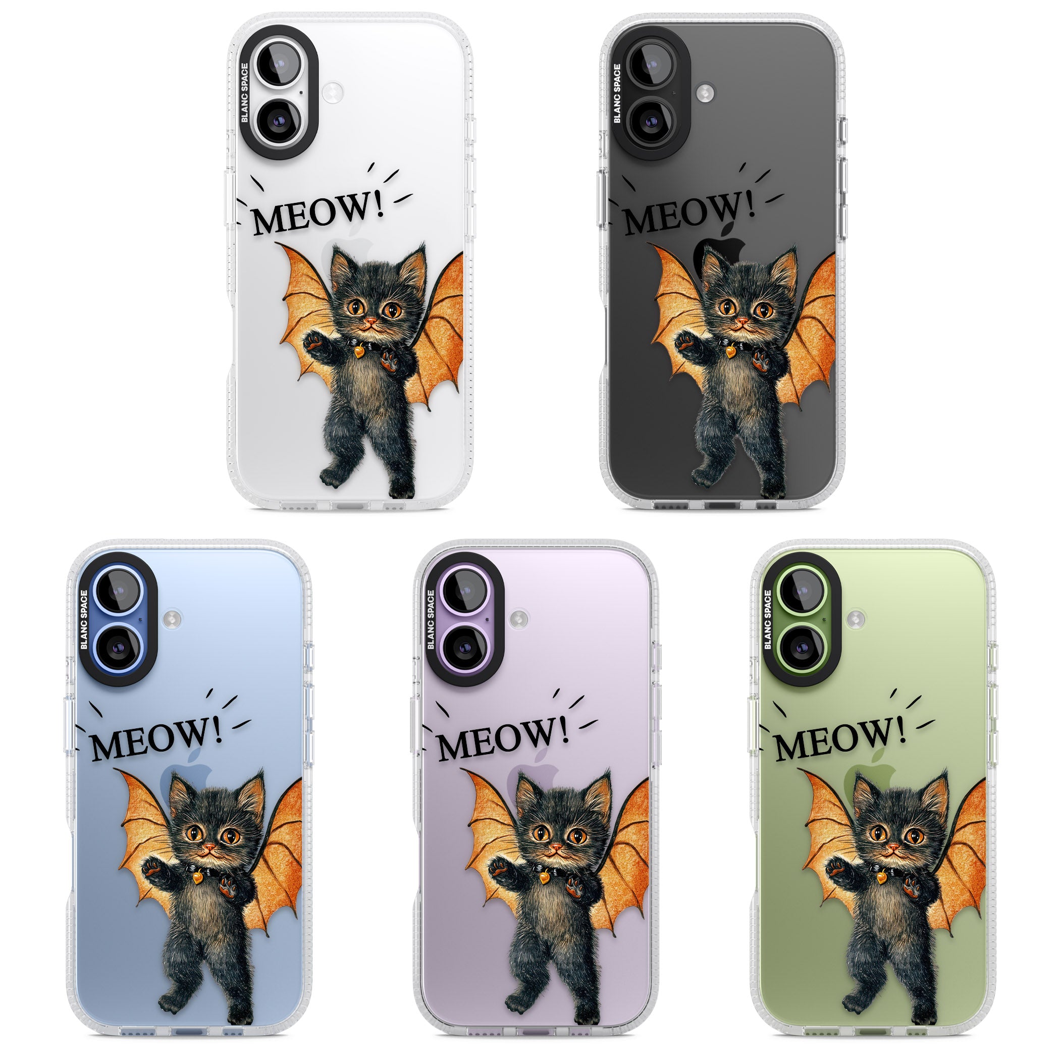 Meow iPhone 17 Impact Air Clear Phone Case APT Impact Protection