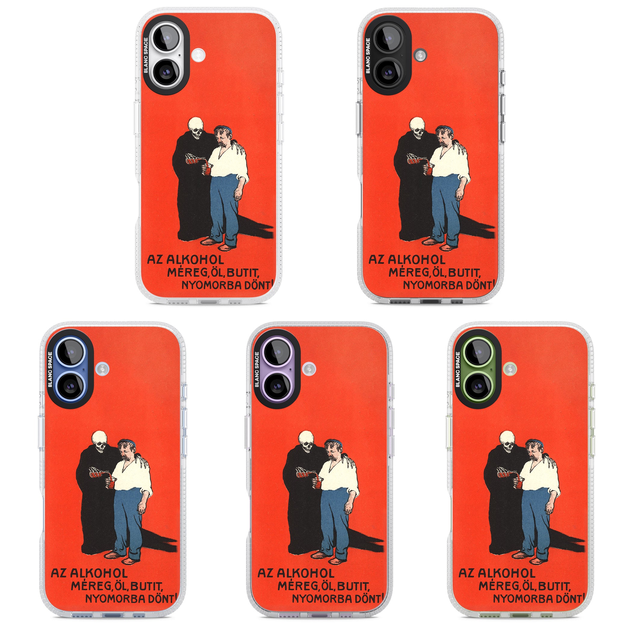 Az Alkohol Poster iPhone 17 Impact Air Clear Phone Case APT Impact Protection