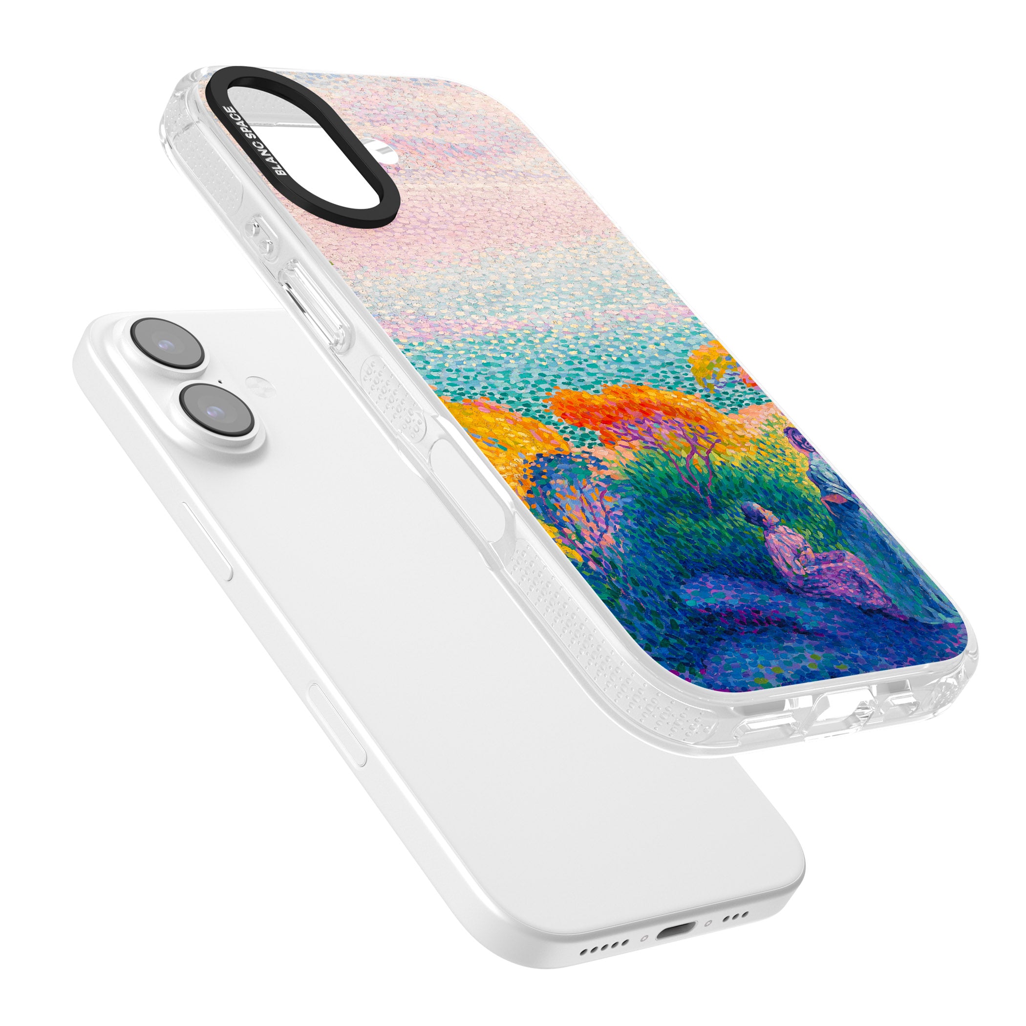 Two Women by the Shore iPhone 17 Impact Air Clear Phone Case Colours