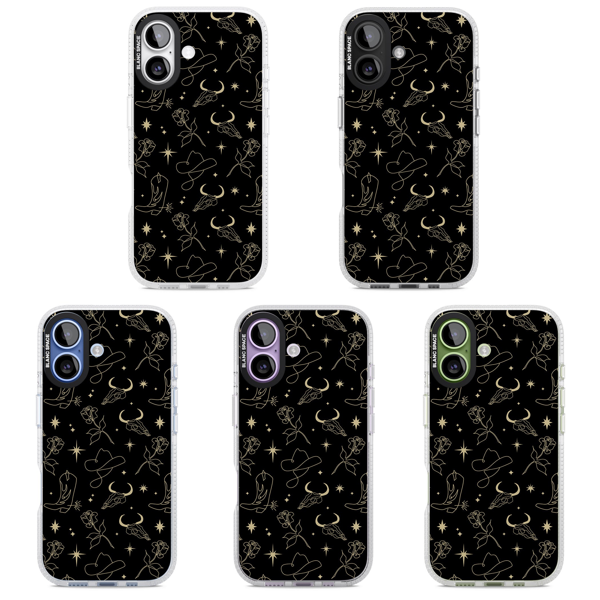 Celestial West Pattern iPhone 17 Impact Air Clear Phone Case APT Impact Protection