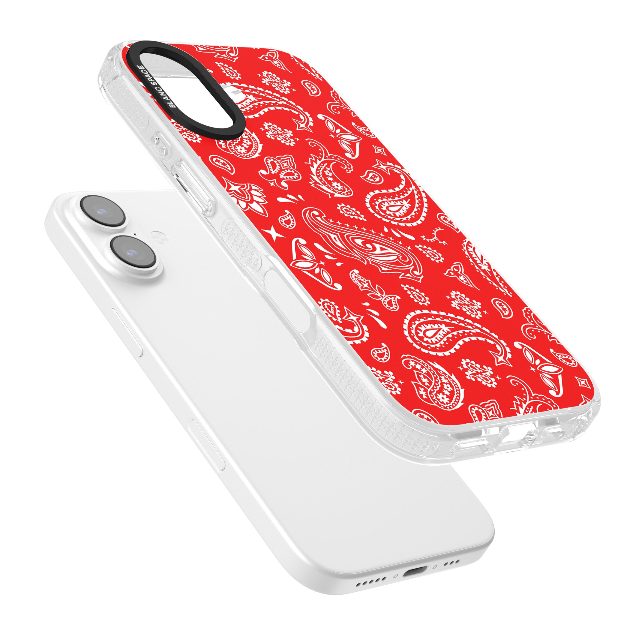 Red Bandana iPhone 17 Impact Air Clear Phone Case Colours