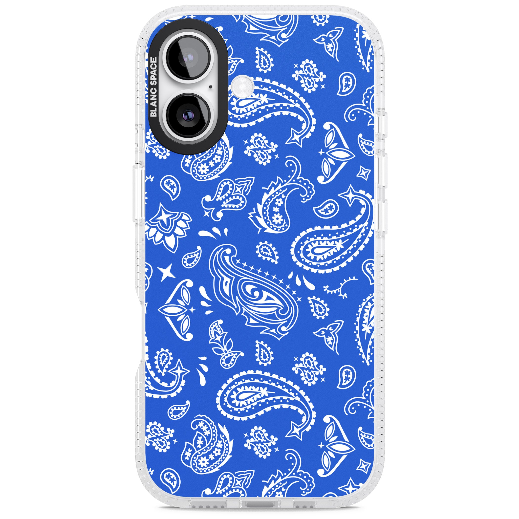 Blue Bandana iPhone 17 Impact Air Clear Phone Case