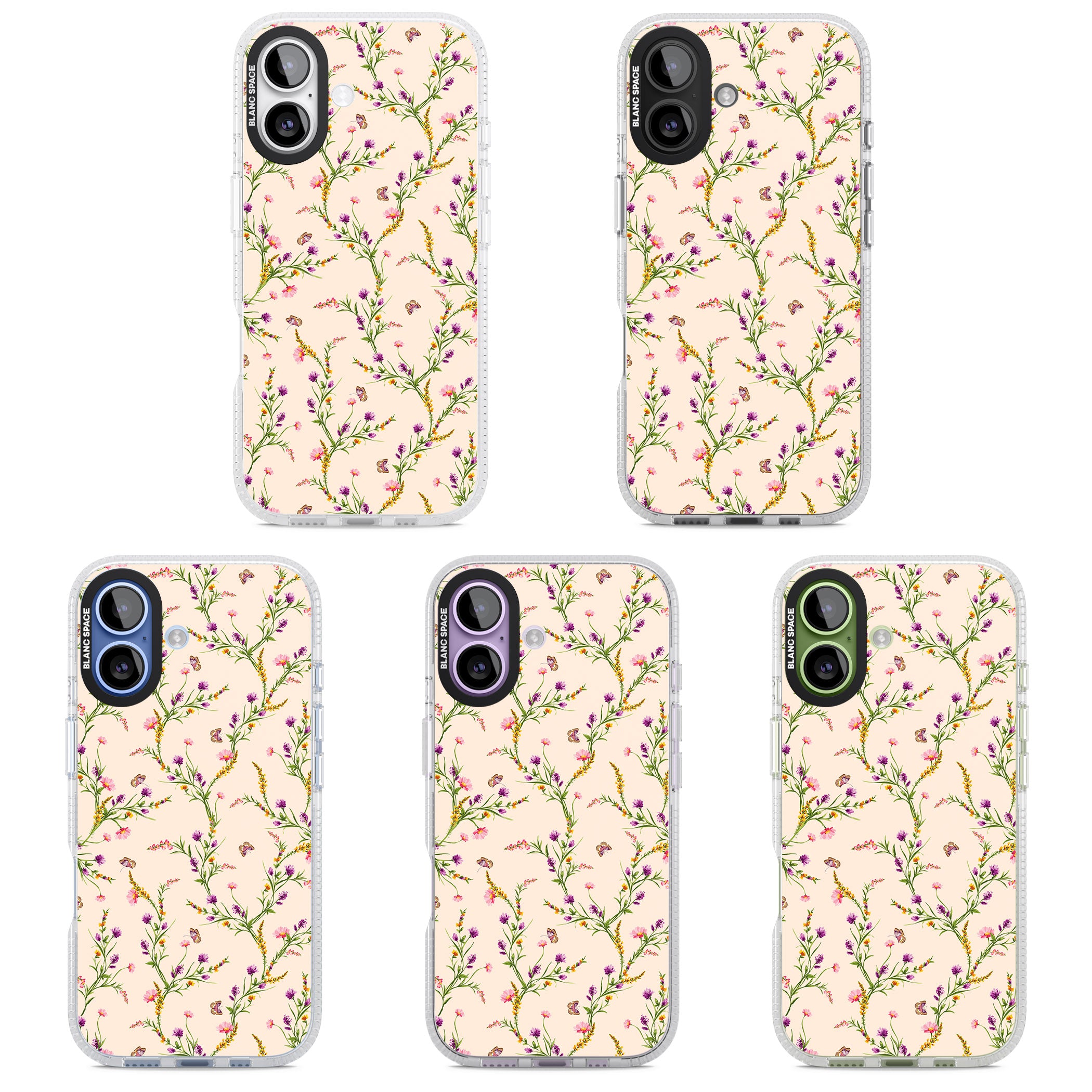 Meadow Wildflowers iPhone 17 Impact Air Clear Phone Case APT Impact Protection
