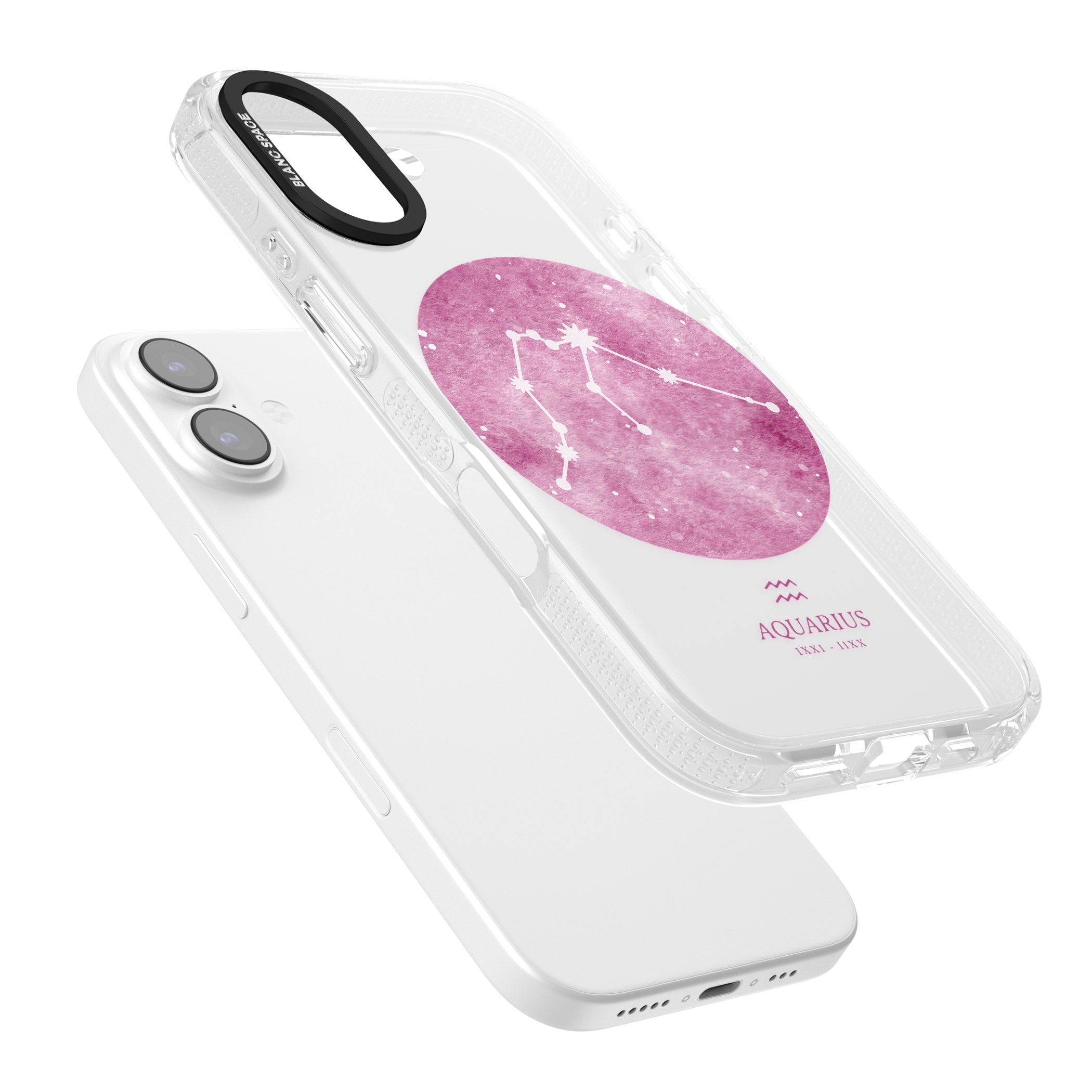 Aquarius Zodiac iPhone 17 Impact Air Clear Phone Case Colours