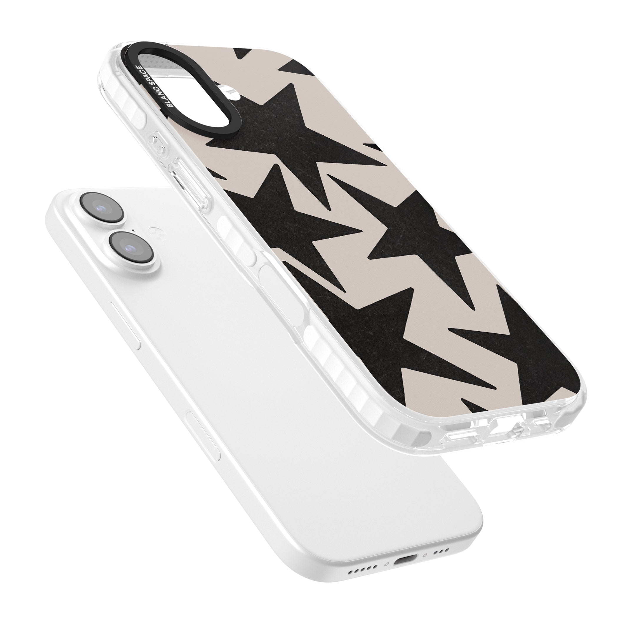 Black Superstars iPhone 17 Impact Clear Phone Case Colours
