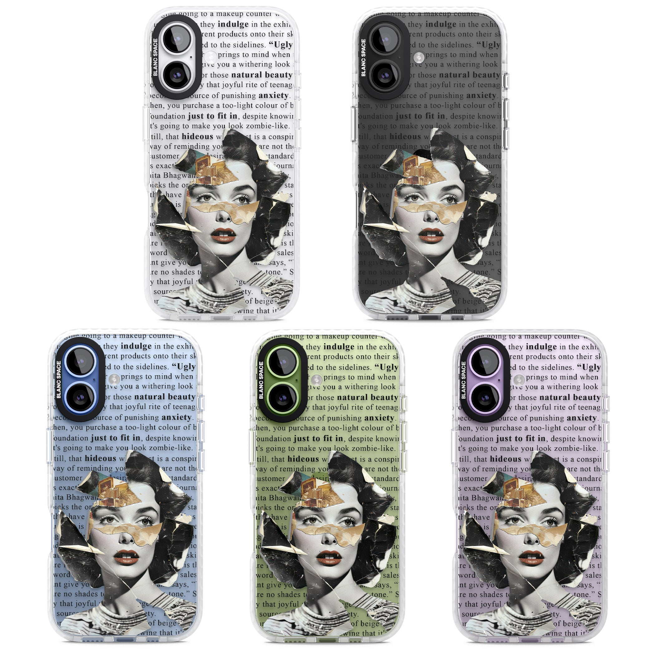 Beauty Is Within iPhone 17 Impact Clear Phone Case APT Impact Protection