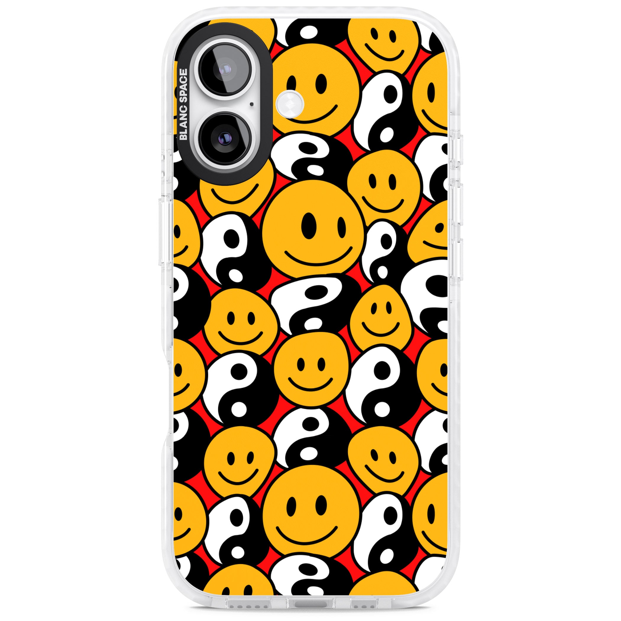 Yin Yang & Faces iPhone 17 Impact Clear Phone Case