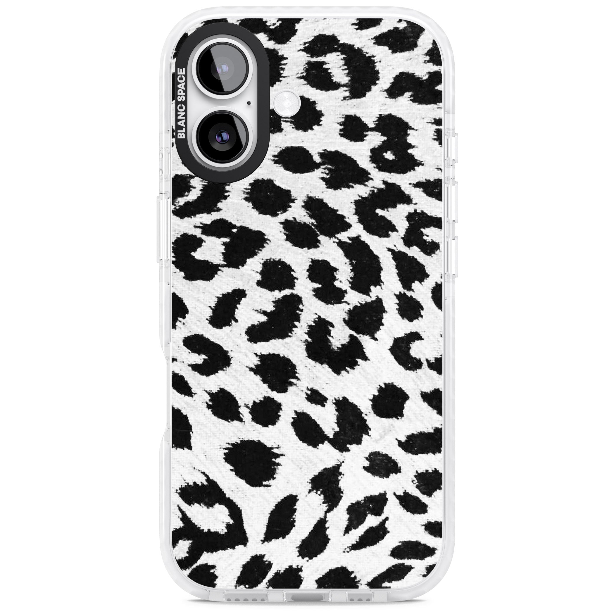 Rar Leopard Print White iPhone 17 Impact Clear Phone Case