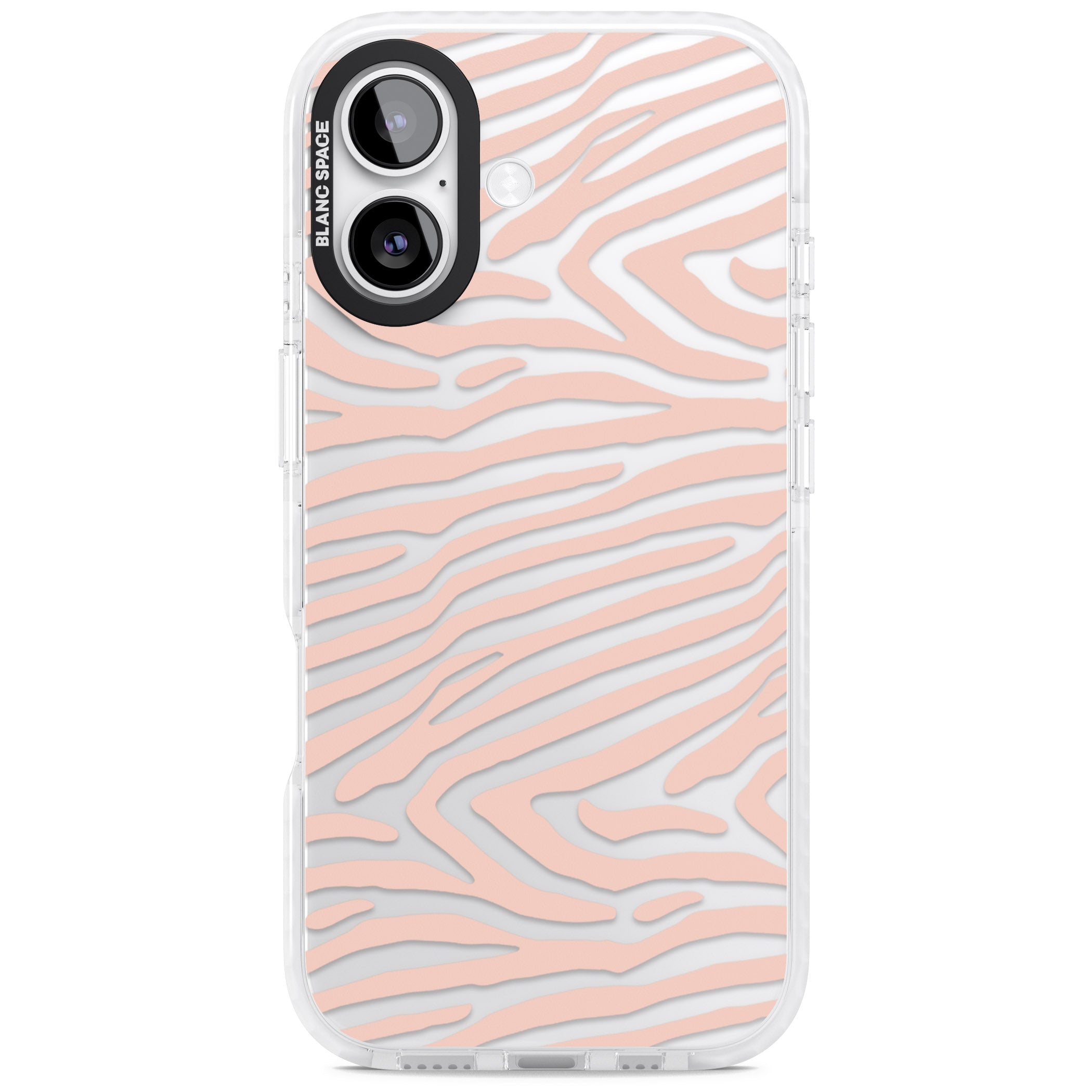 Horizontal Zebra Stripes Transparent Animal Print iPhone 17 Impact Clear Phone Case