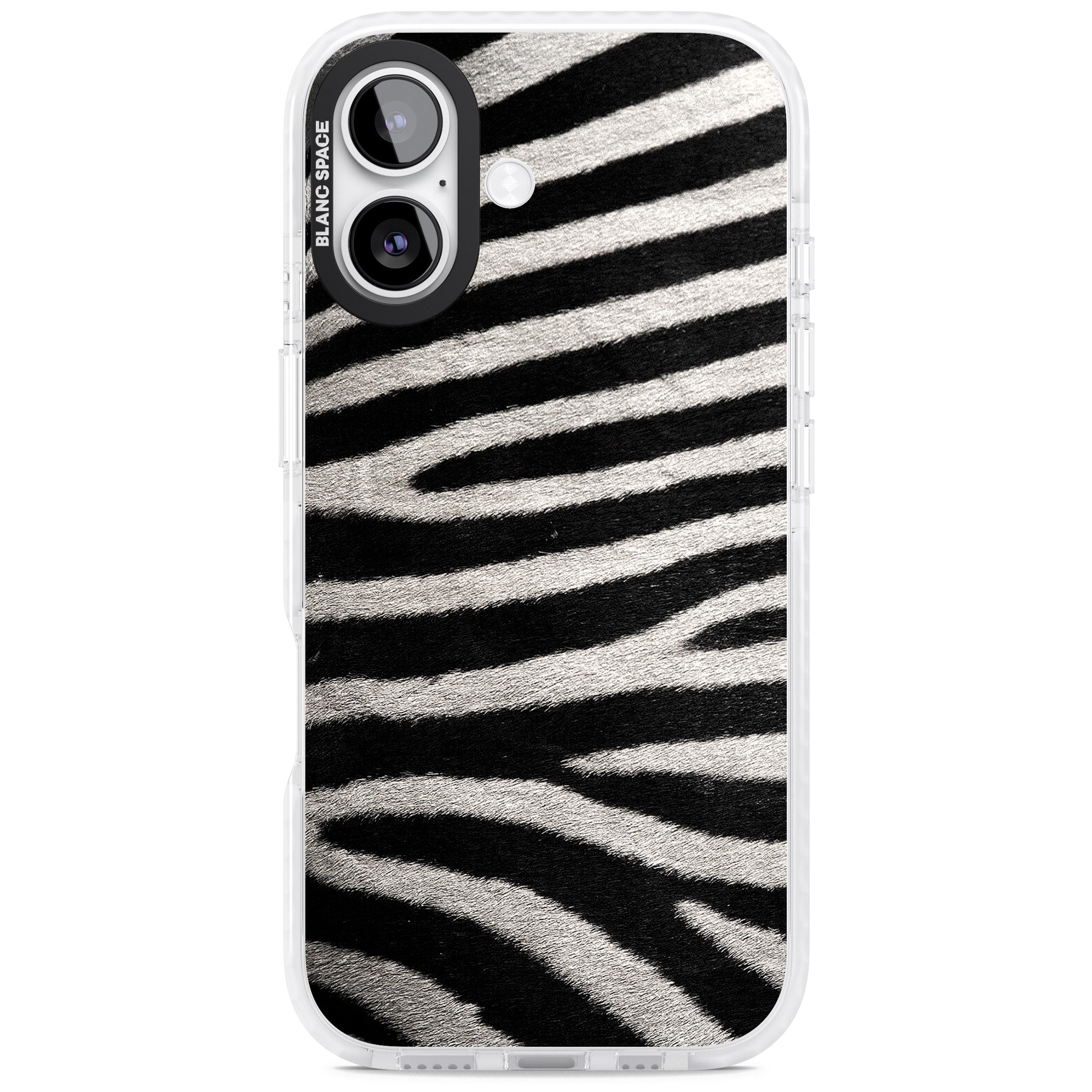 Zebra Print iPhone 17 Impact Clear Phone Case