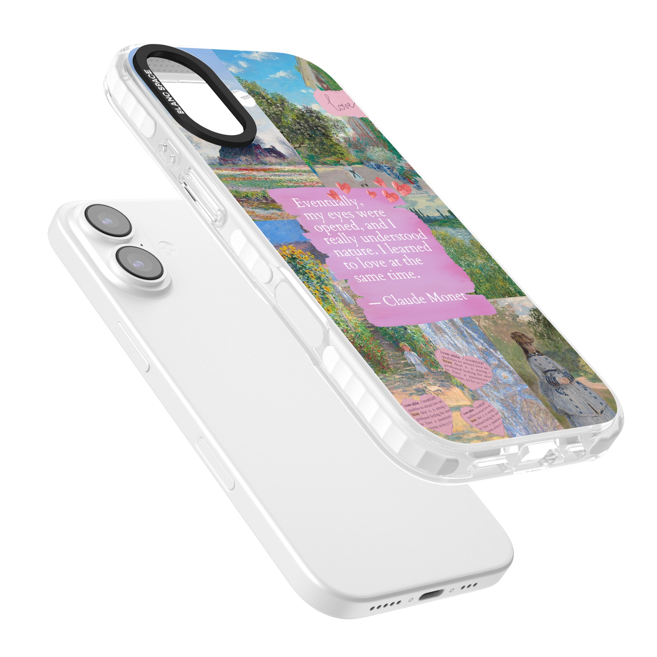 Monet 'Eyes Were Opened' Collage iPhone 17 Impact Clear Phone Case Colours