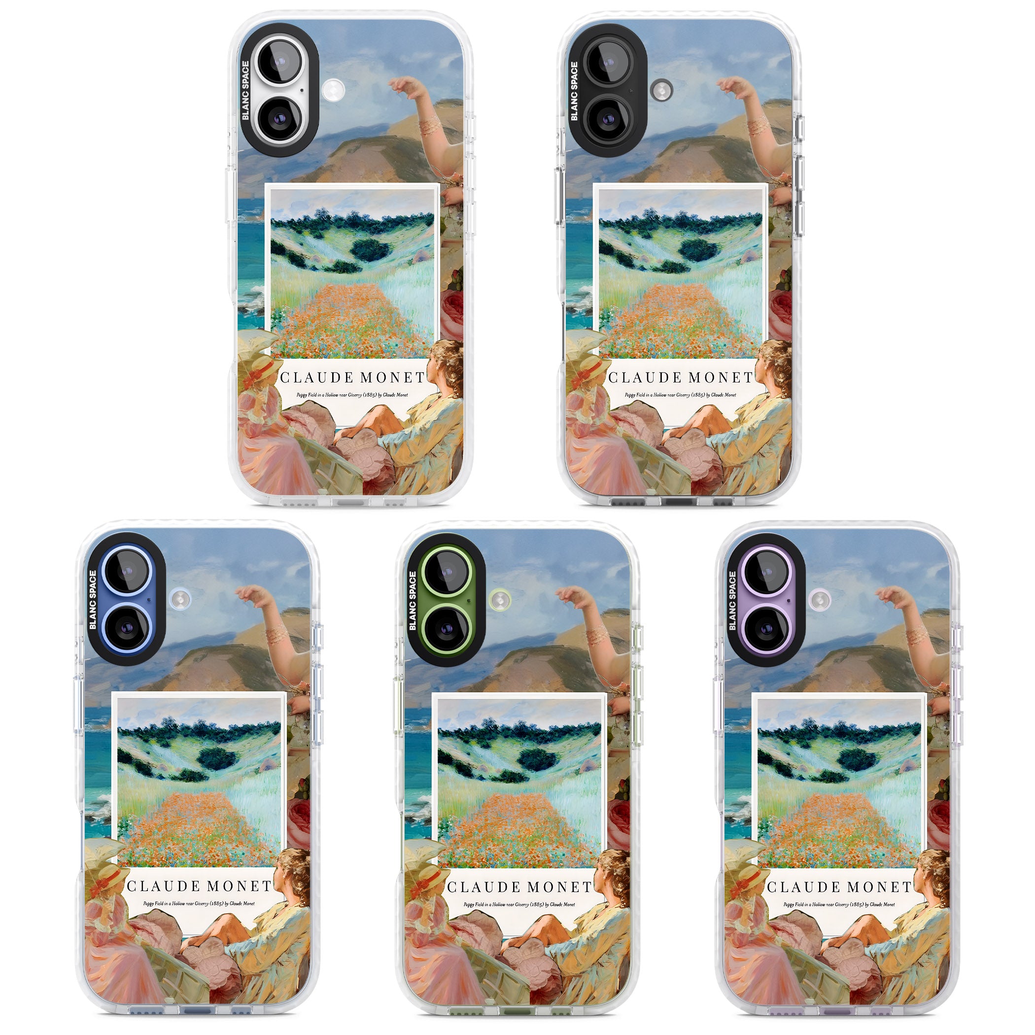 Monet Poppy Field iPhone 17 Impact Clear Phone Case APT Impact Protection
