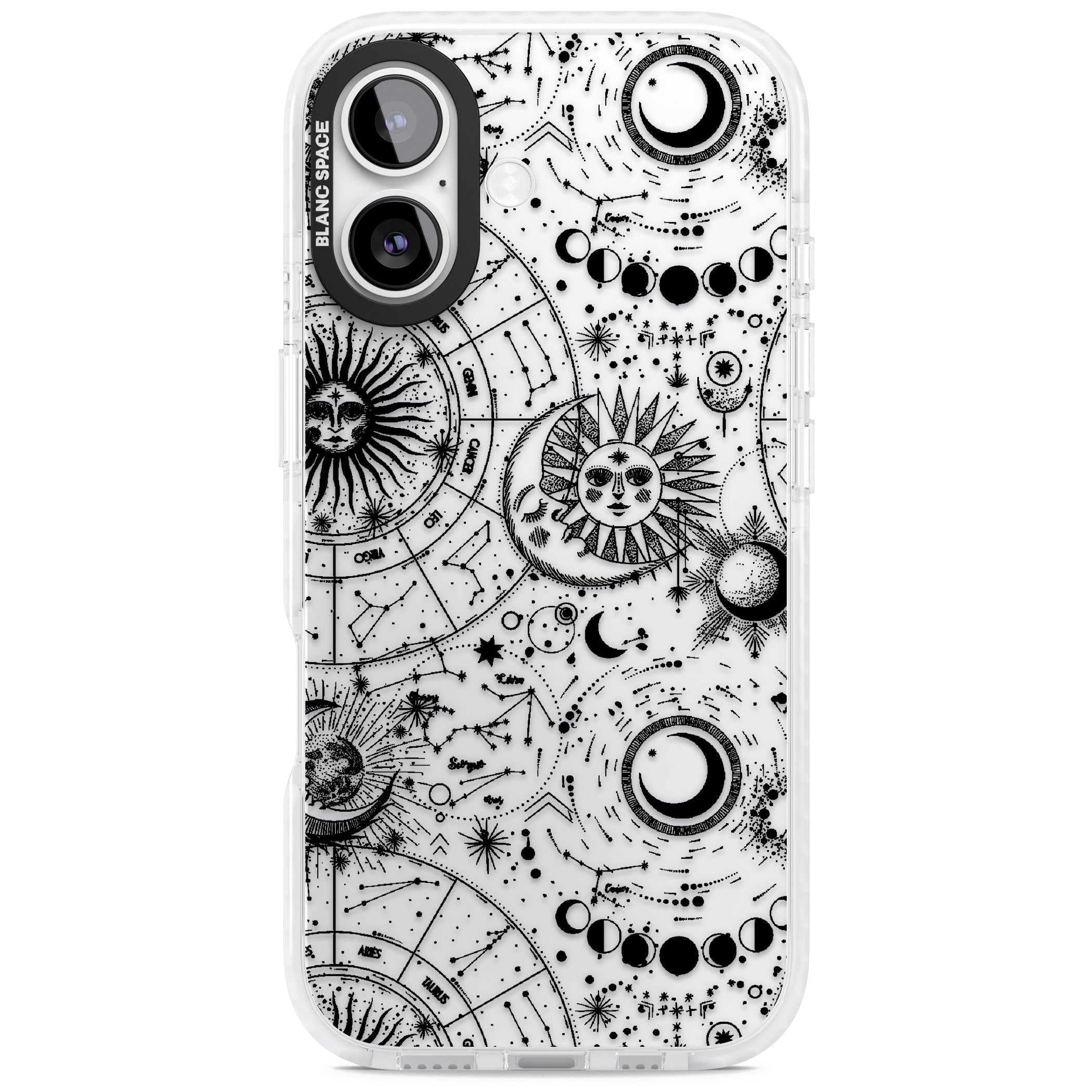 Celestial Zodiac iPhone 17 Impact Clear Phone Case