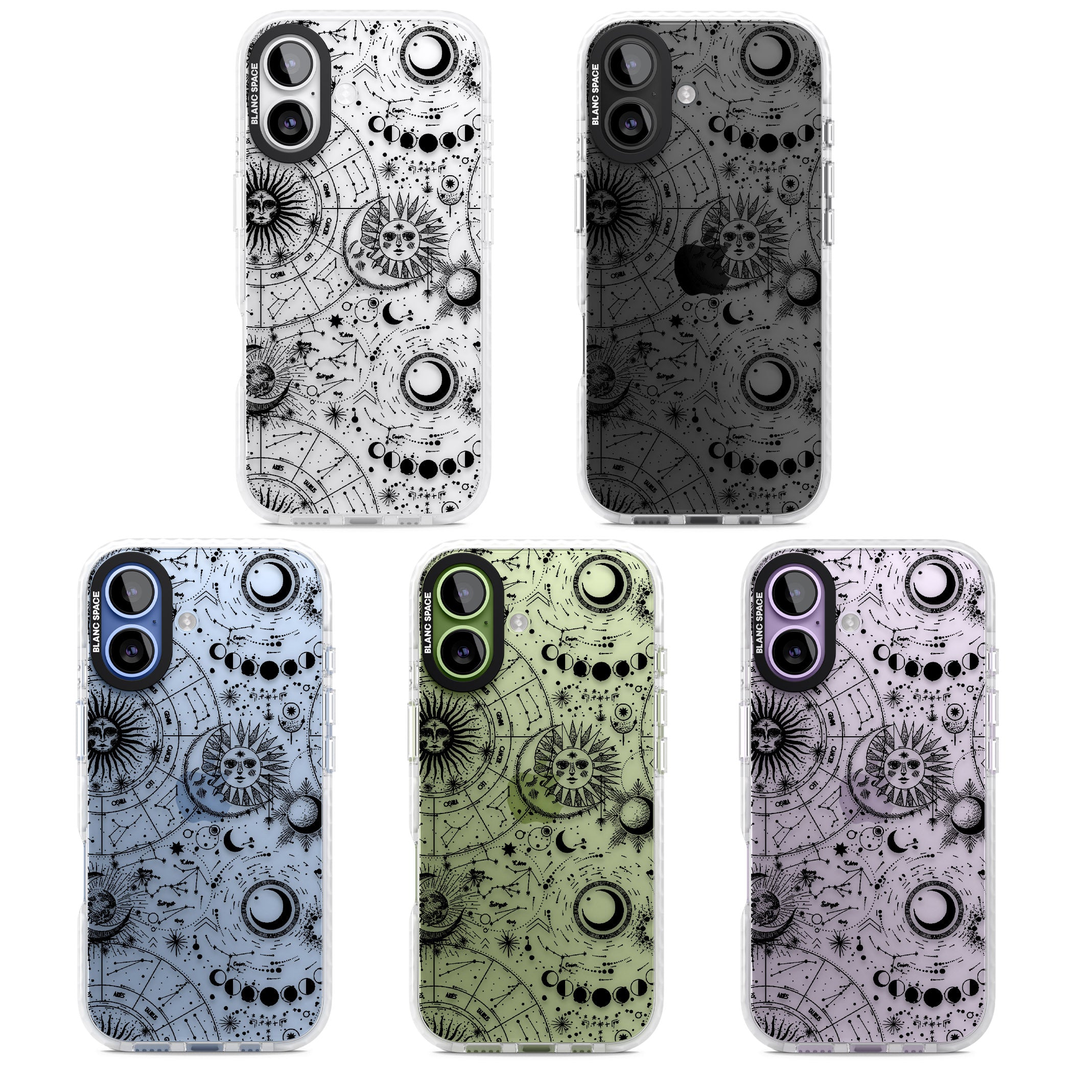 Celestial Zodiac iPhone 17 Impact Clear Phone Case APT Impact Protection