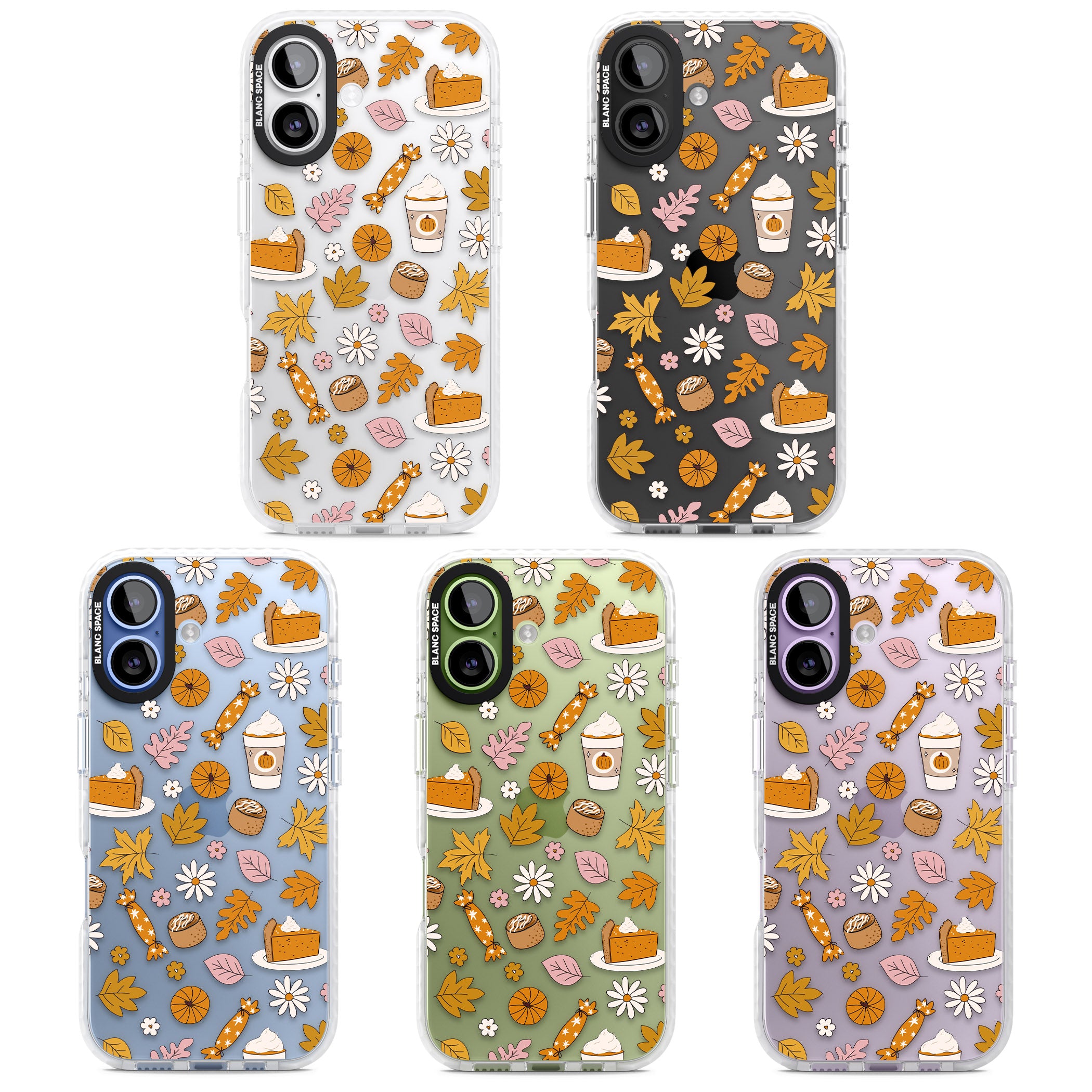 Pumpkin Spice iPhone 17 Impact Clear Phone Case APT Impact Protection