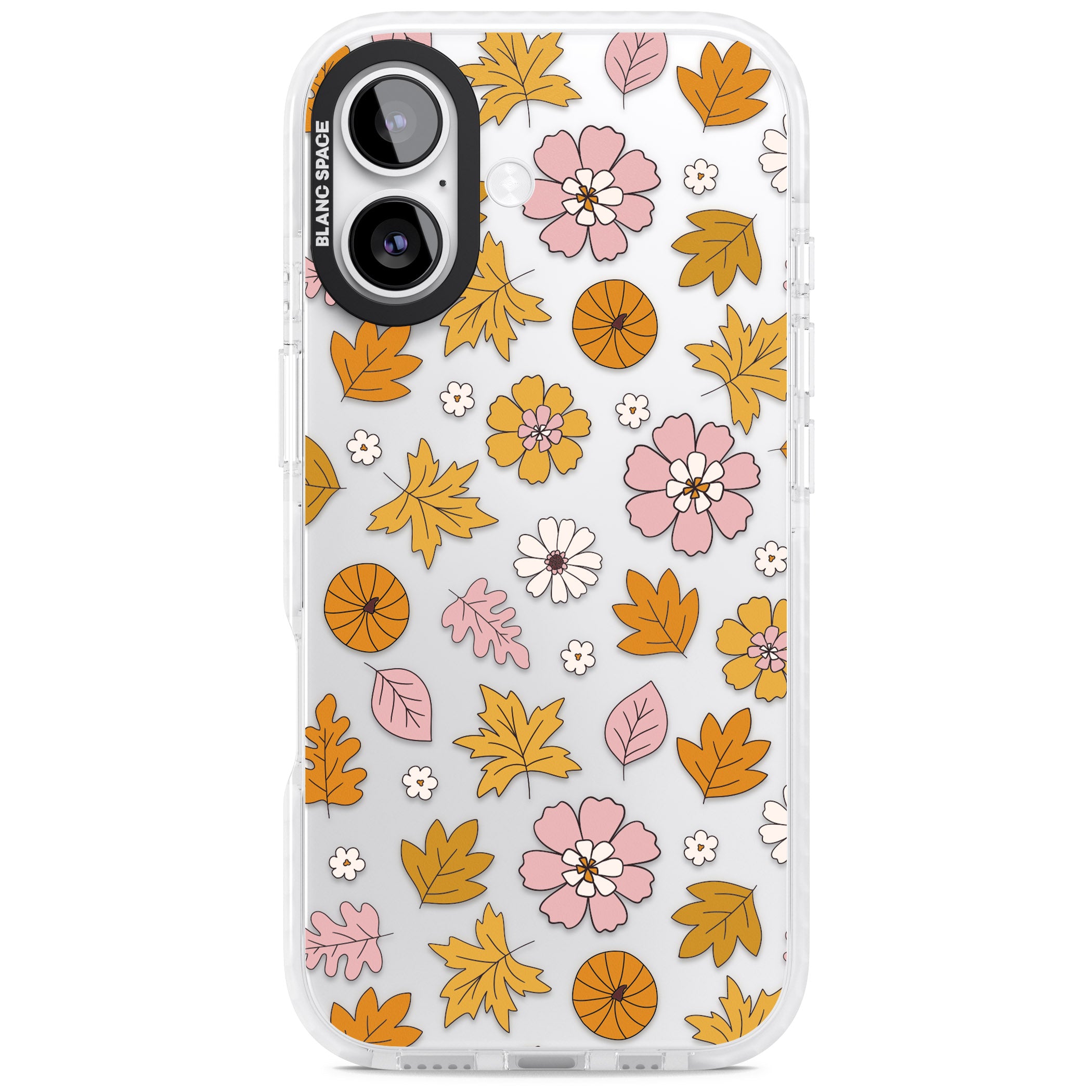 Autumn Leaves And Flowers iPhone 17 Impact Clear Phone Case
