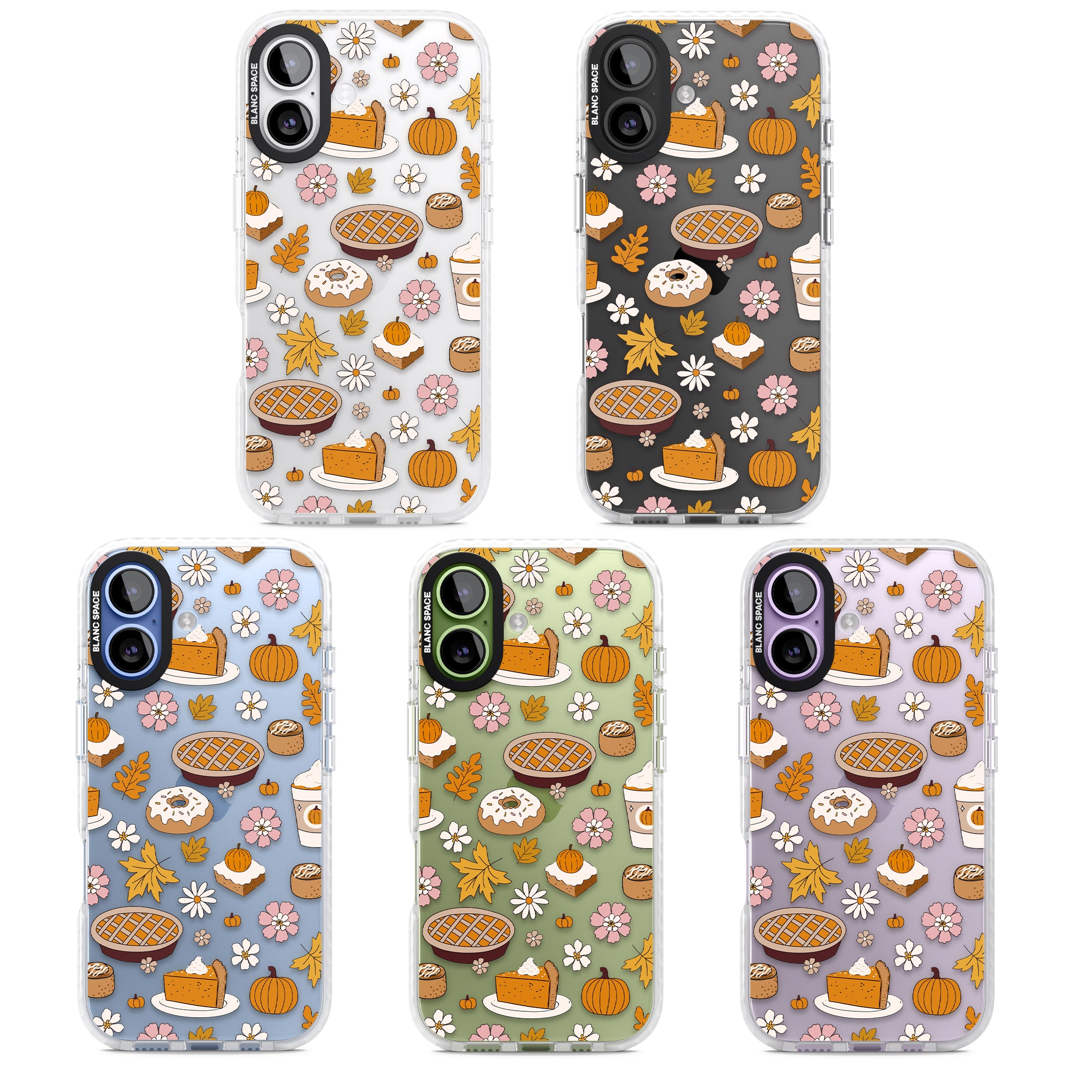 Pumpkin Pie Autumn Treats iPhone 17 Impact Clear Phone Case APT Impact Protection