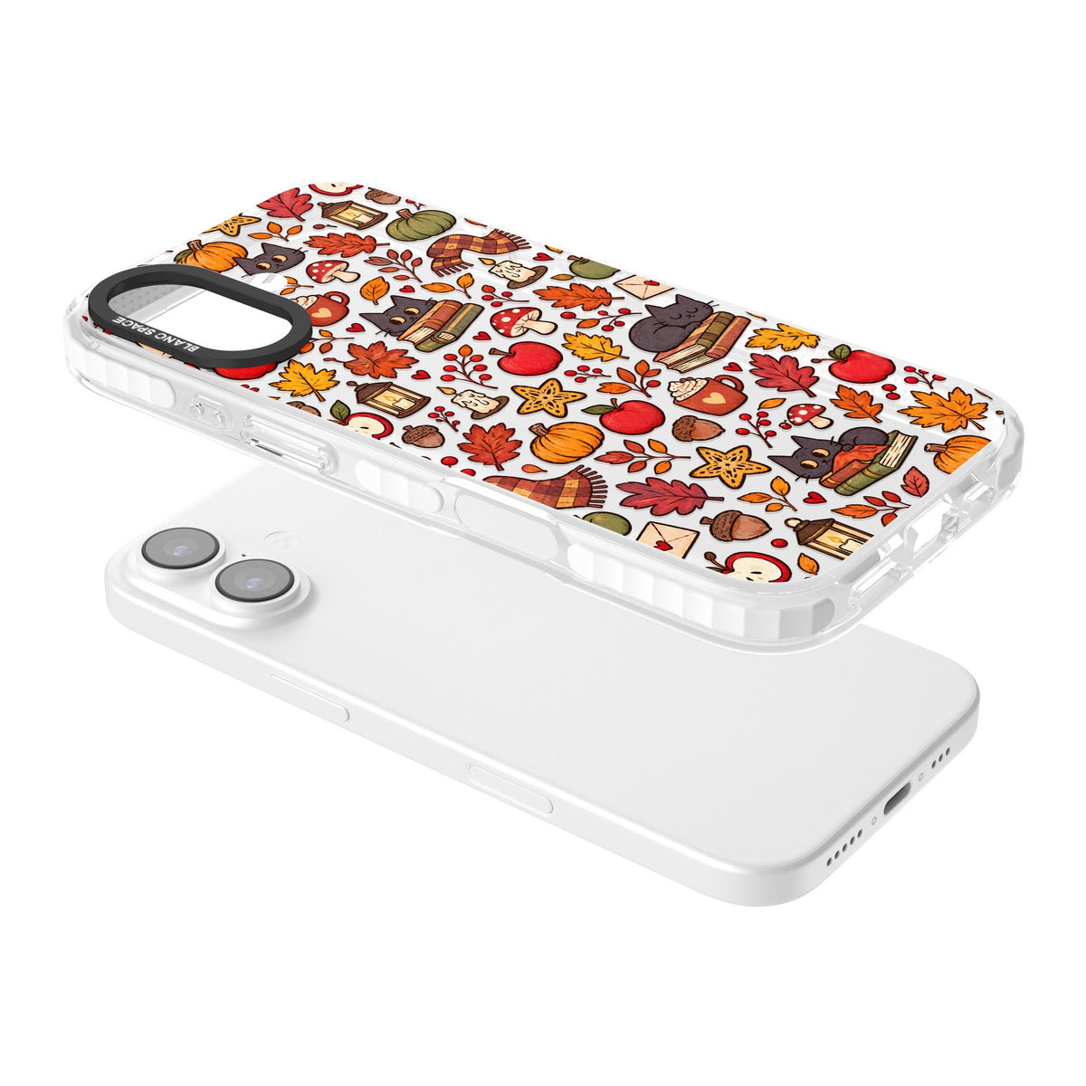 Autumn Mix iPhone 16 / iPhone 16 Plus / iPhone 17 Impact Clear Phone Case angled