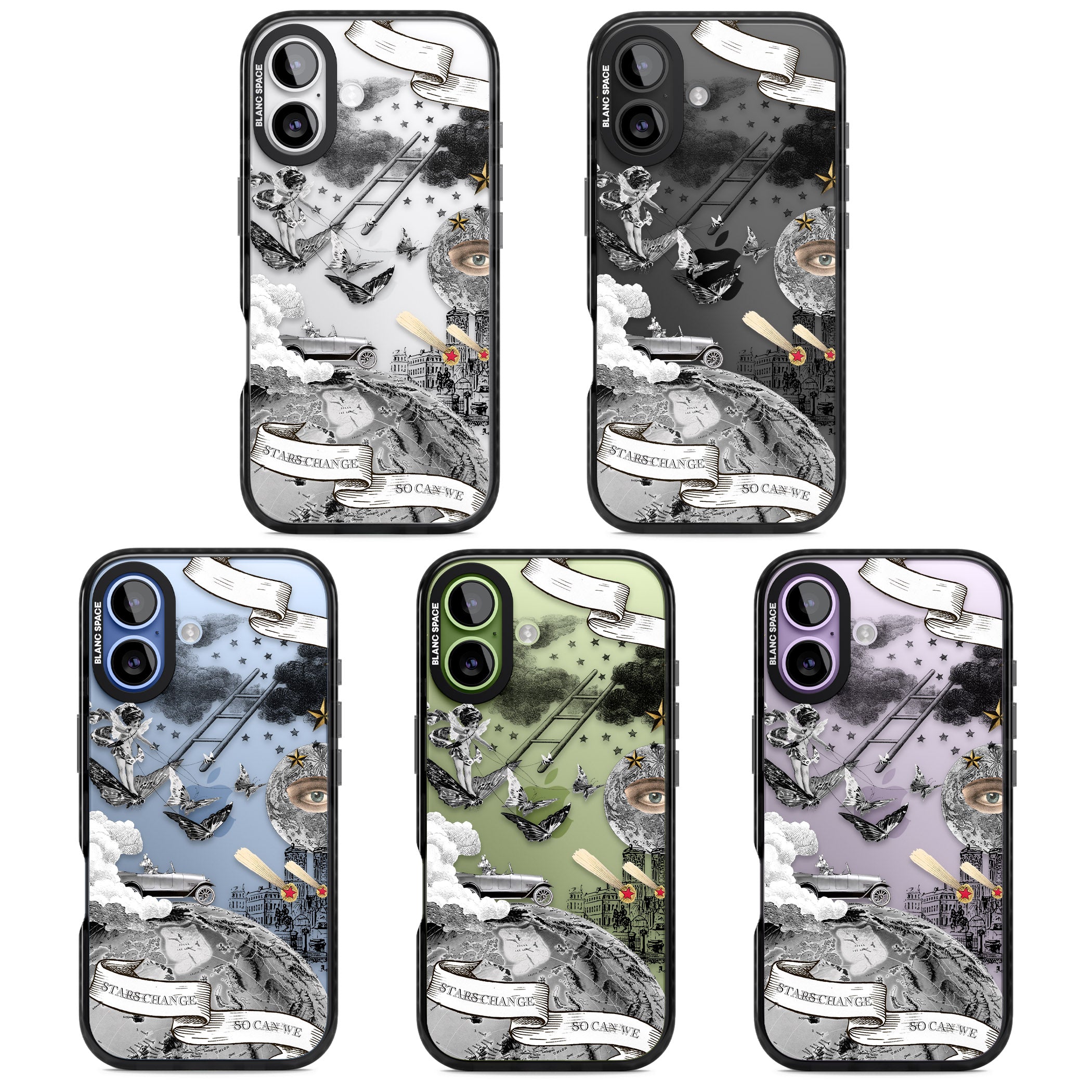 Stars Change So Can We iPhone 17 Impact Black Phone Case APT Impact Protection