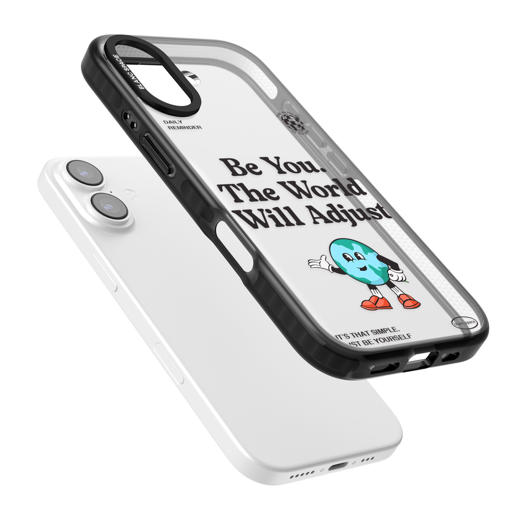 Be You The World Will Adjust iPhone 17 Impact Black Phone Case Colours