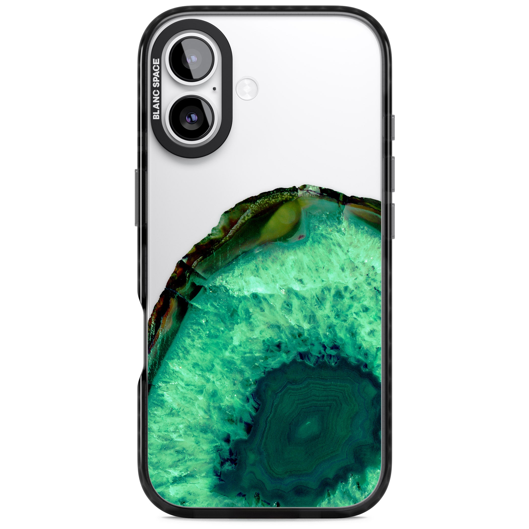 Emerald Geode iPhone 17 Impact Black Phone Case