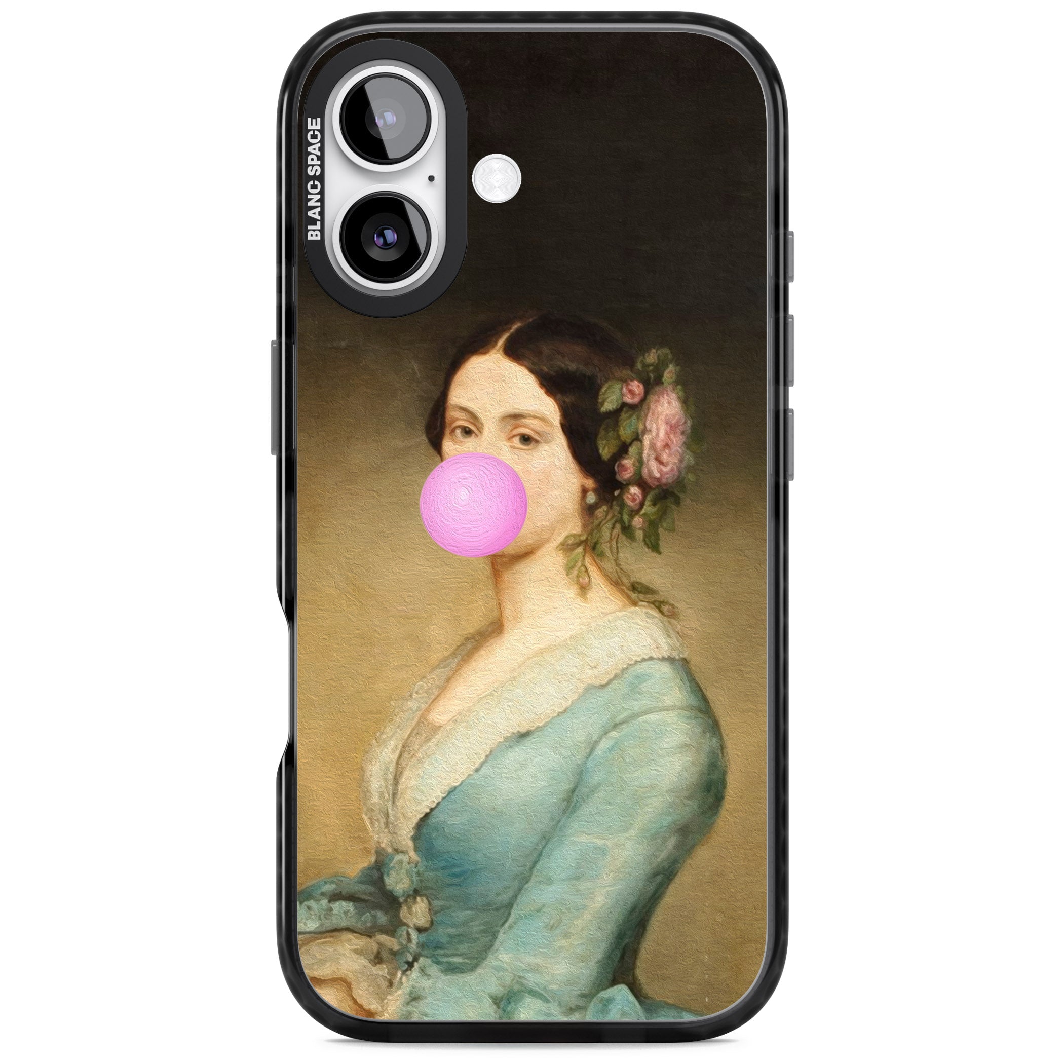 Bubblegum Renaissance iPhone 17 Impact Black Phone Case