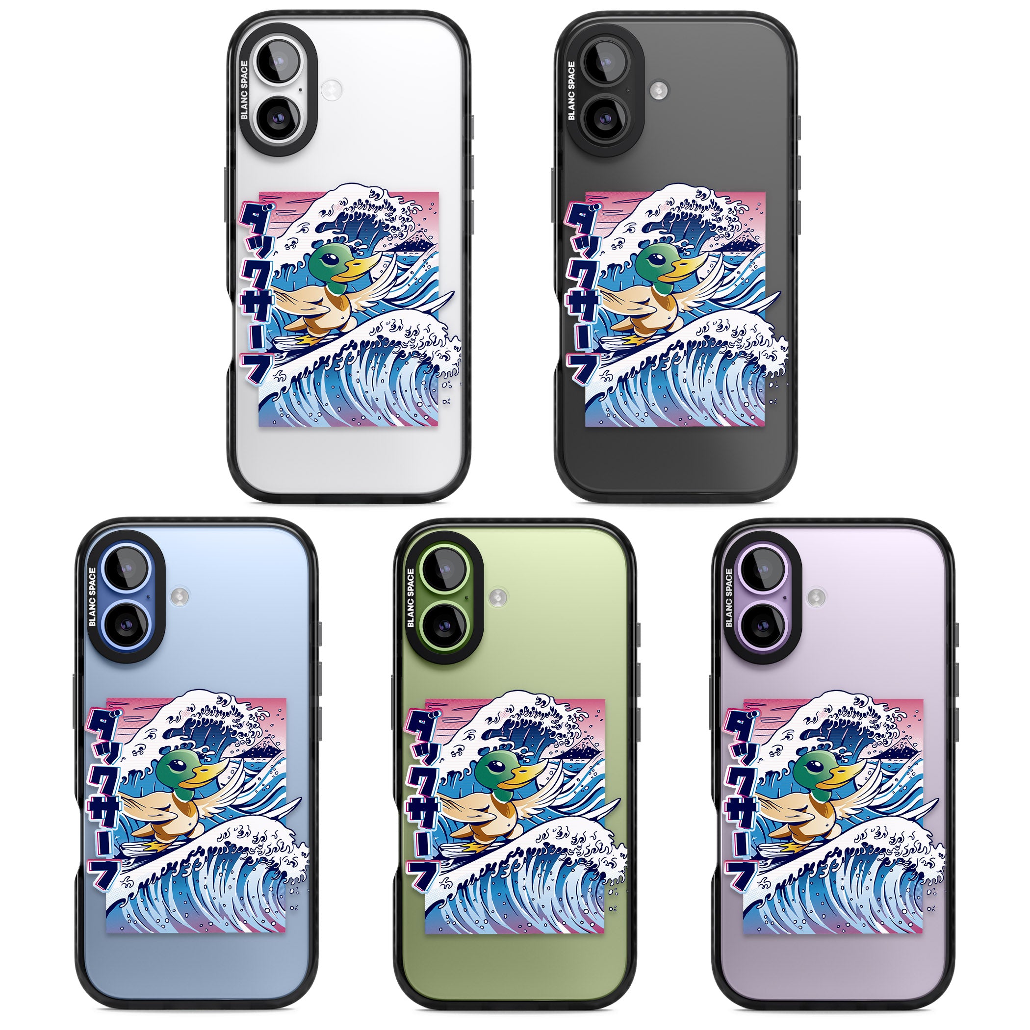 Duck Surf iPhone 17 Impact Black Phone Case APT Impact Protection