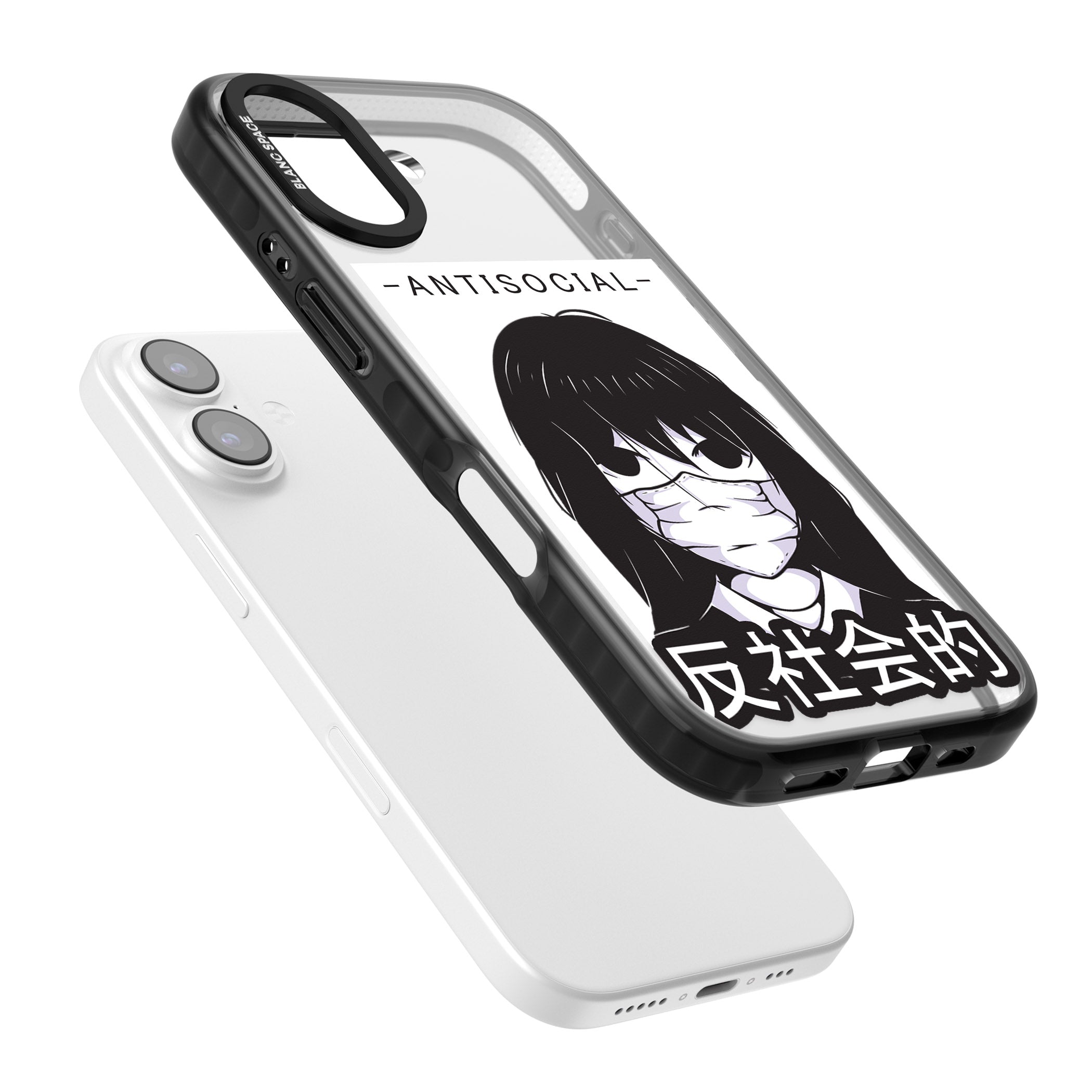 Anti Social iPhone 17 Impact Black Phone Case Colours