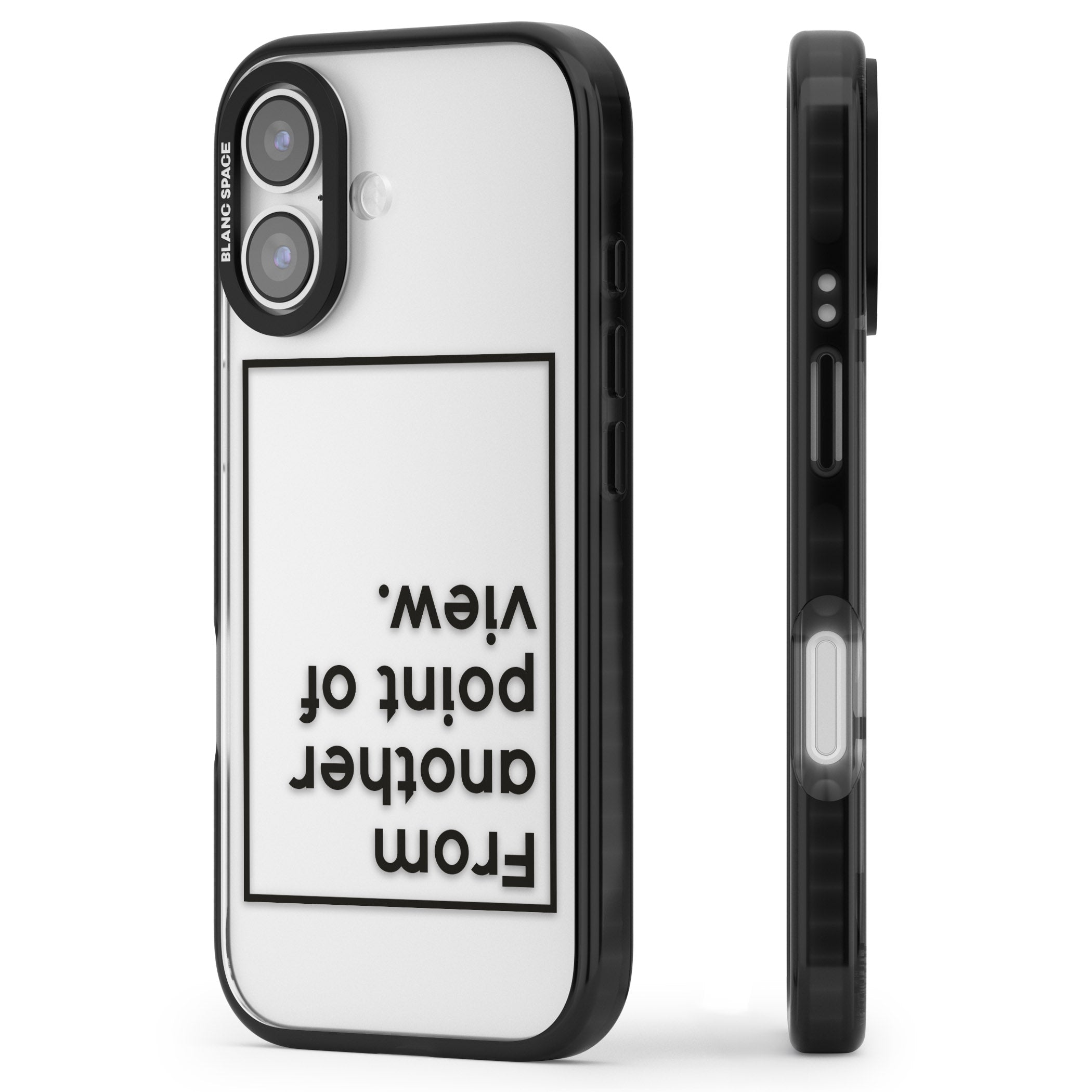 Another Point Of View iPhone 17 Impact Black Phone Case Side Profile