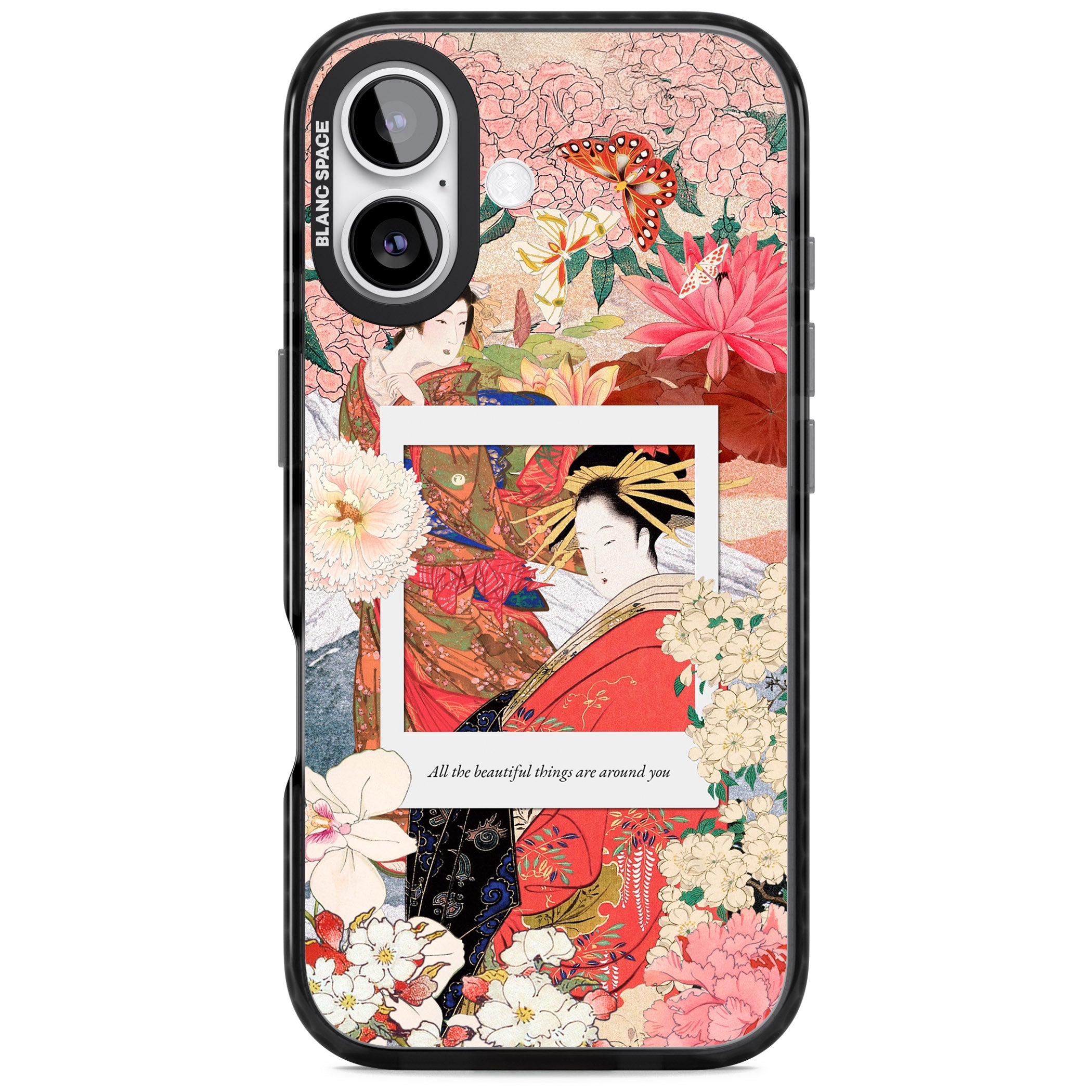 Woodblock Geisha iPhone 17 Impact Black Phone Case